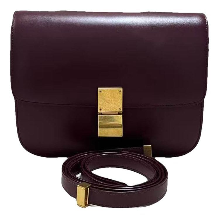 Classic leather crossbody bag