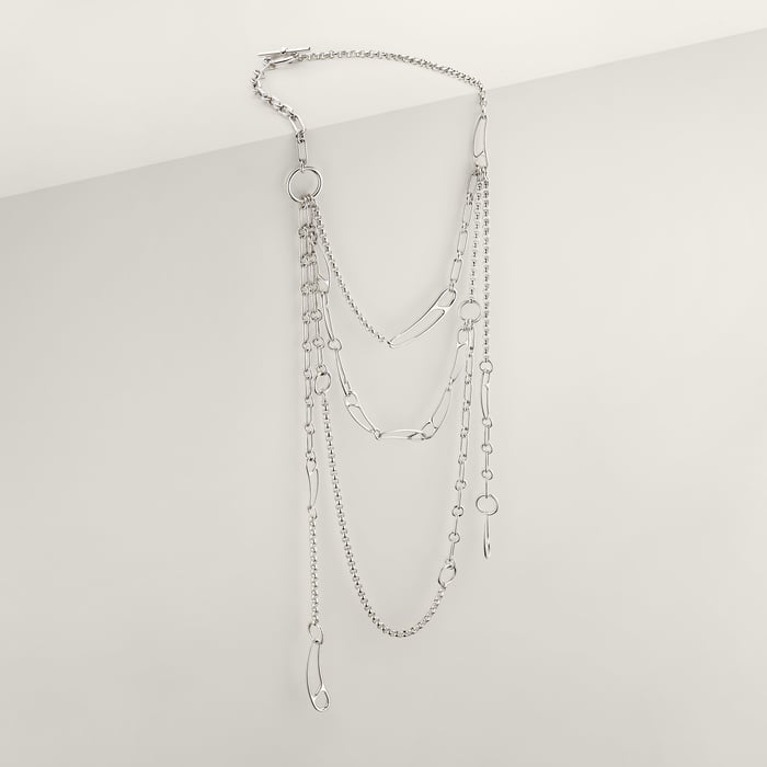 Sans Coloris Chaine d'Ancre Punk Long Necklace
