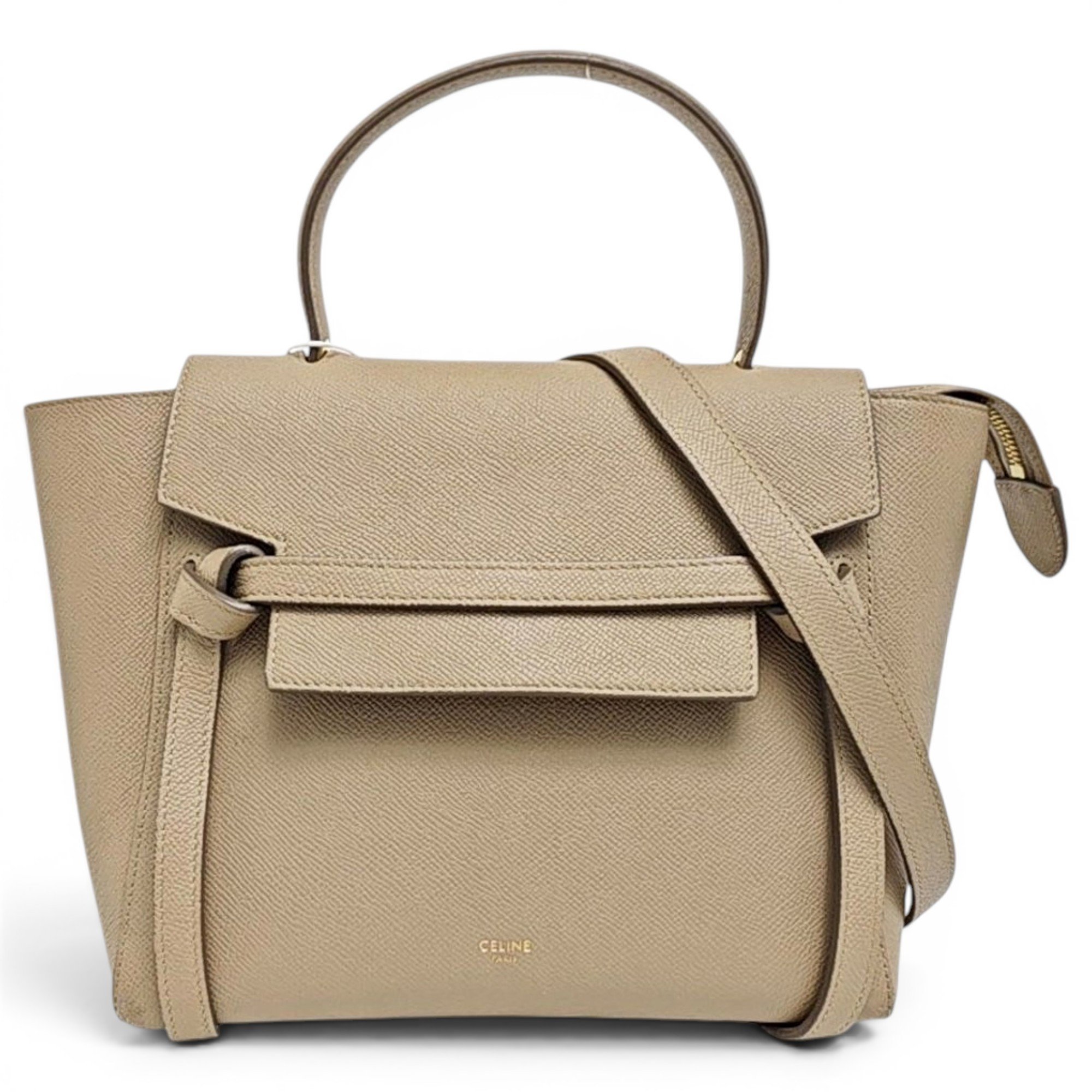 Belt leather handbag