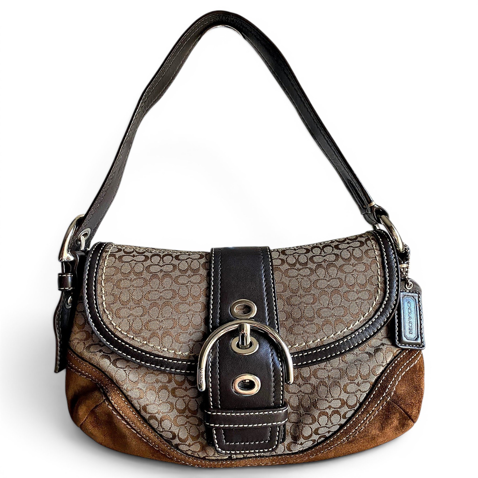 Signature Sufflette leather handbag