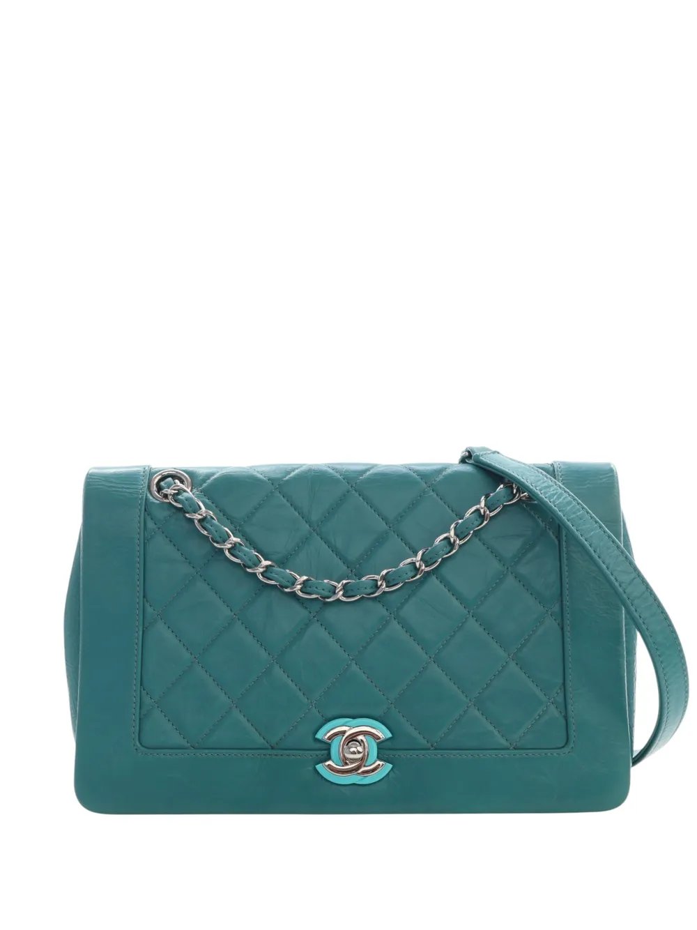 2018 Medium Crumpled Calfskin Bi Vintage Full Flap crossbody bag