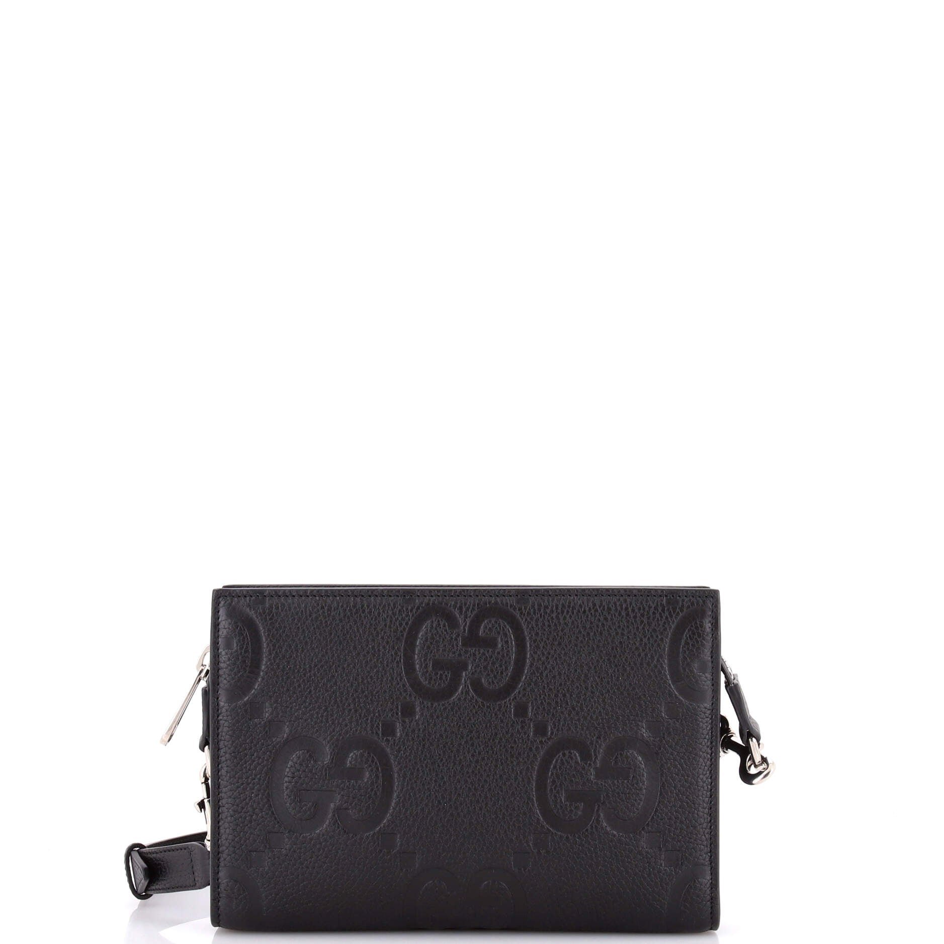 Zip Crossbody Bag Jumbo GG Embossed Leather