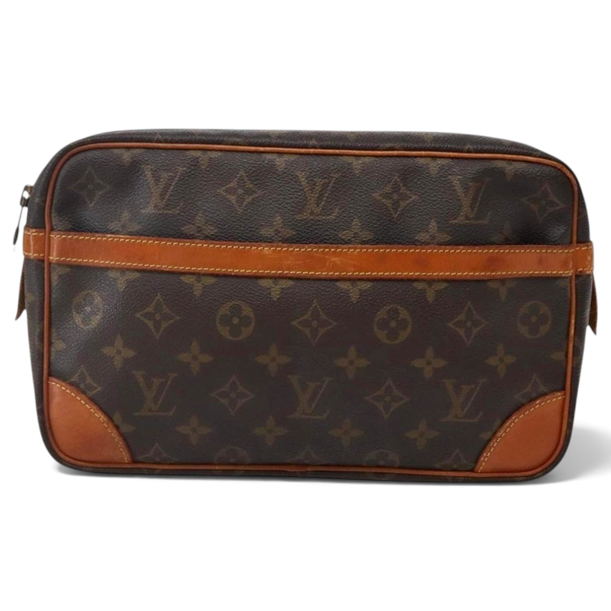 Leather clutch bag