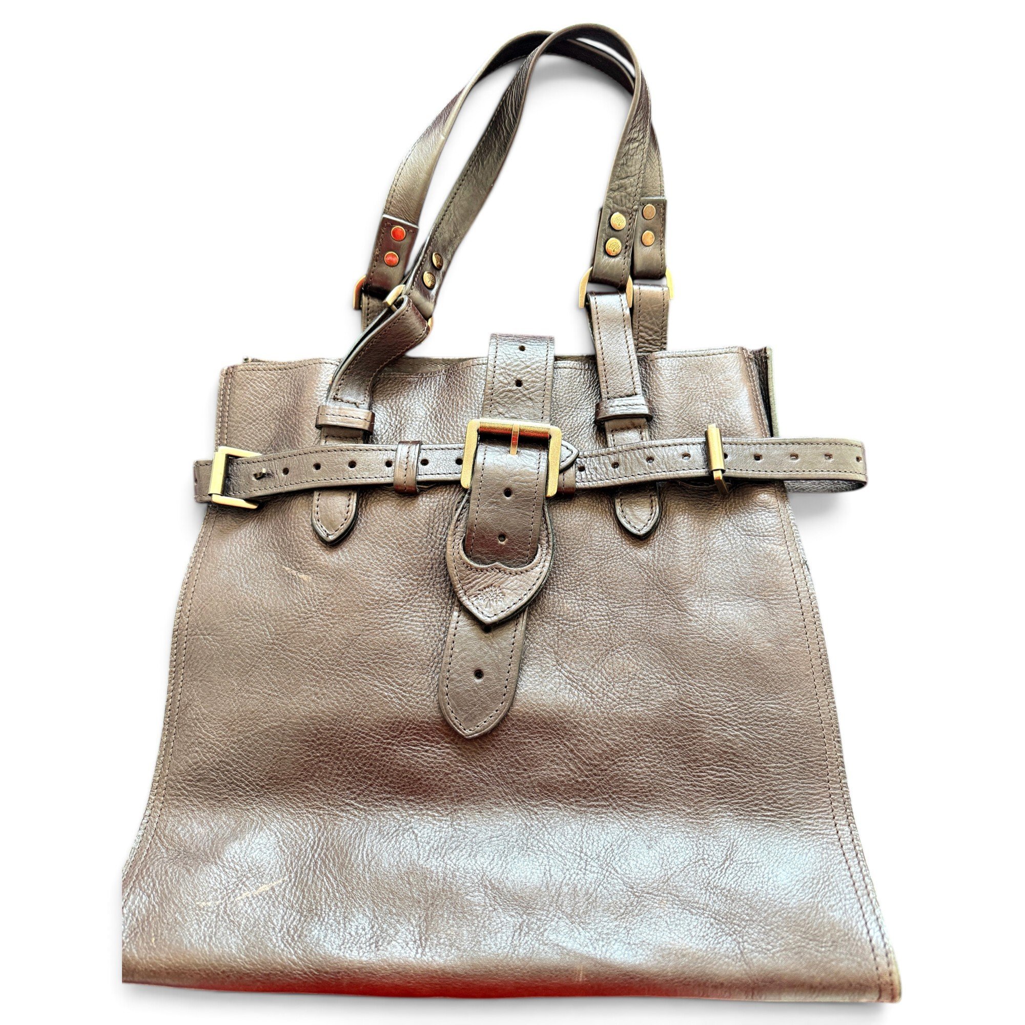 Leather tote