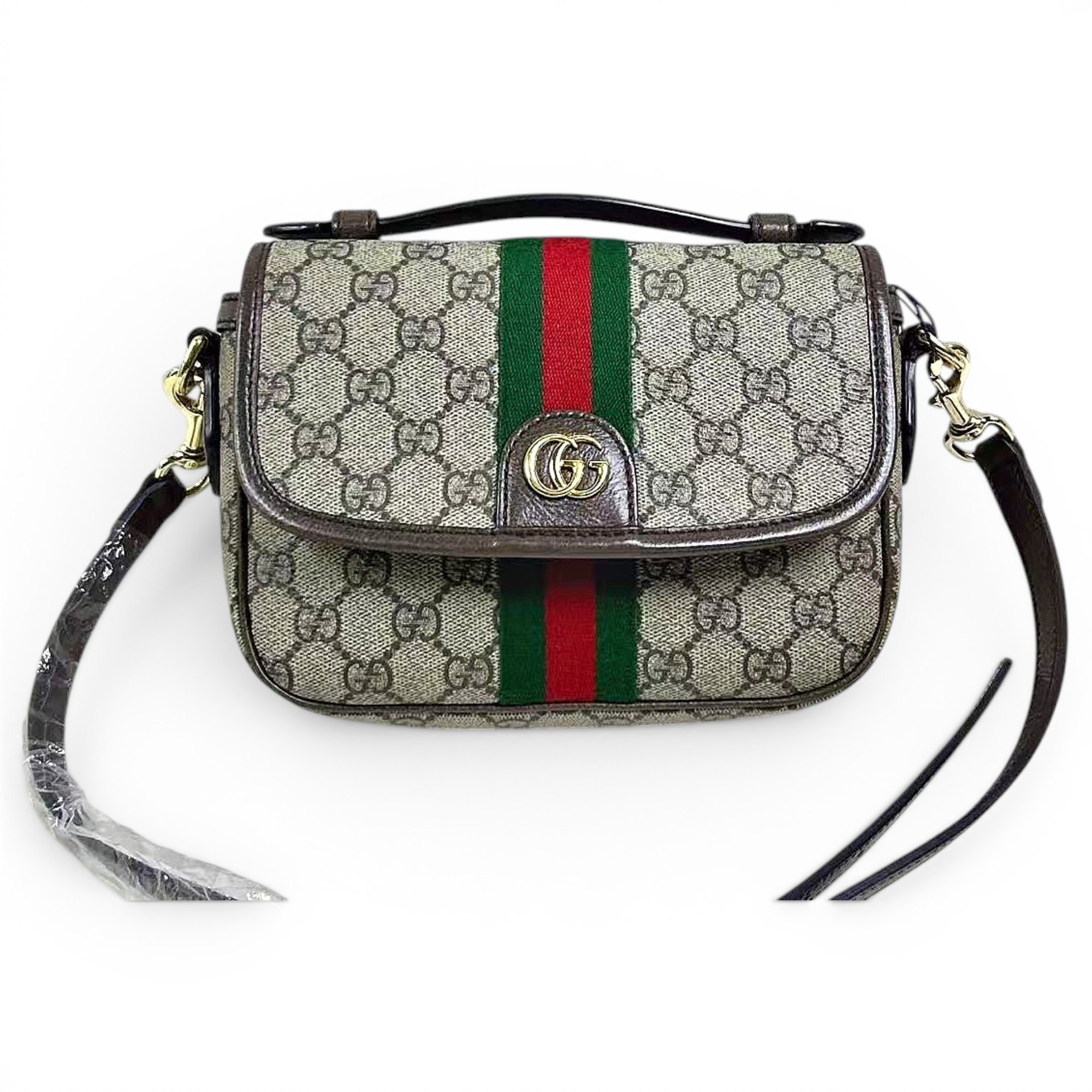 Ophidia GG leather crossbody bag