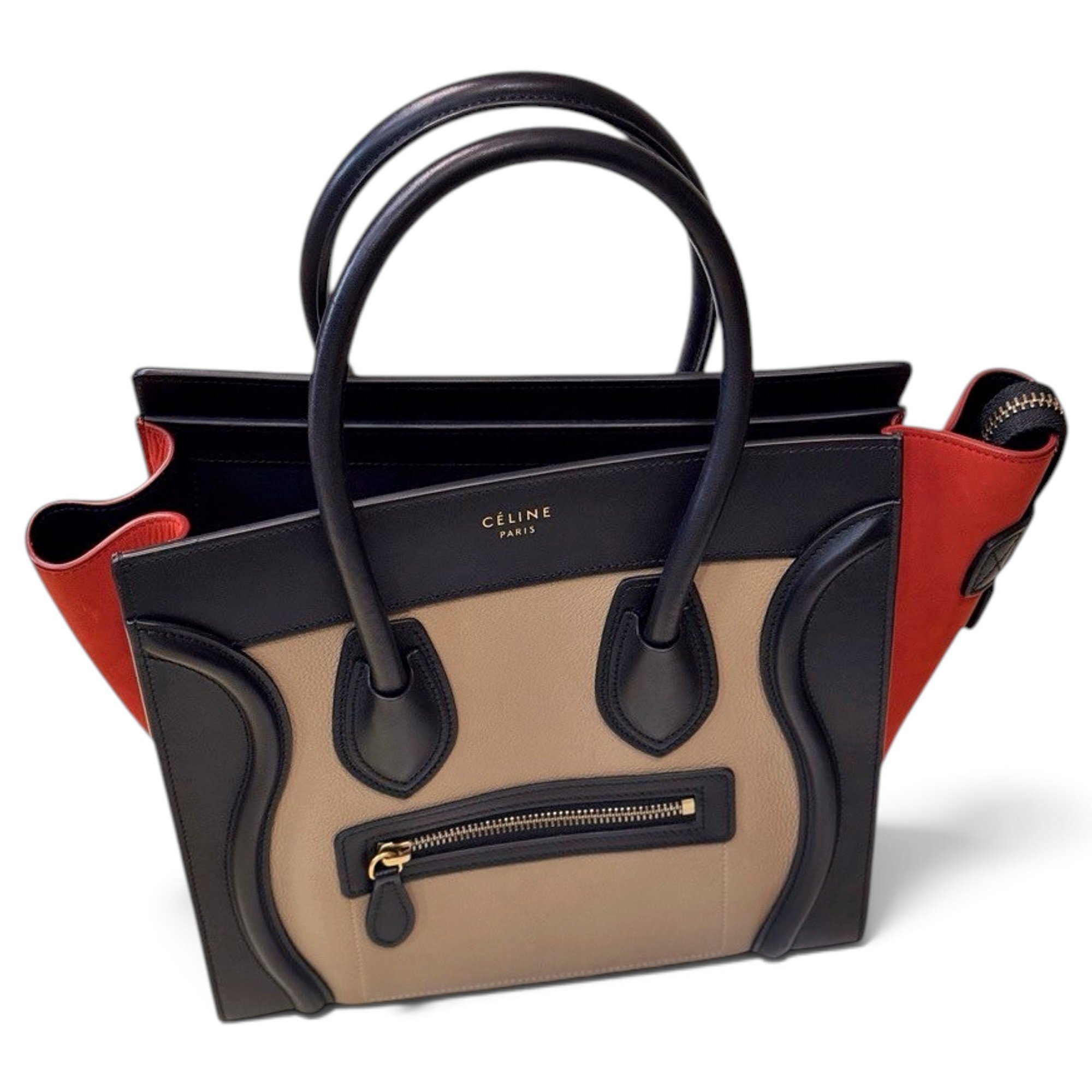 Luggage leather handbag