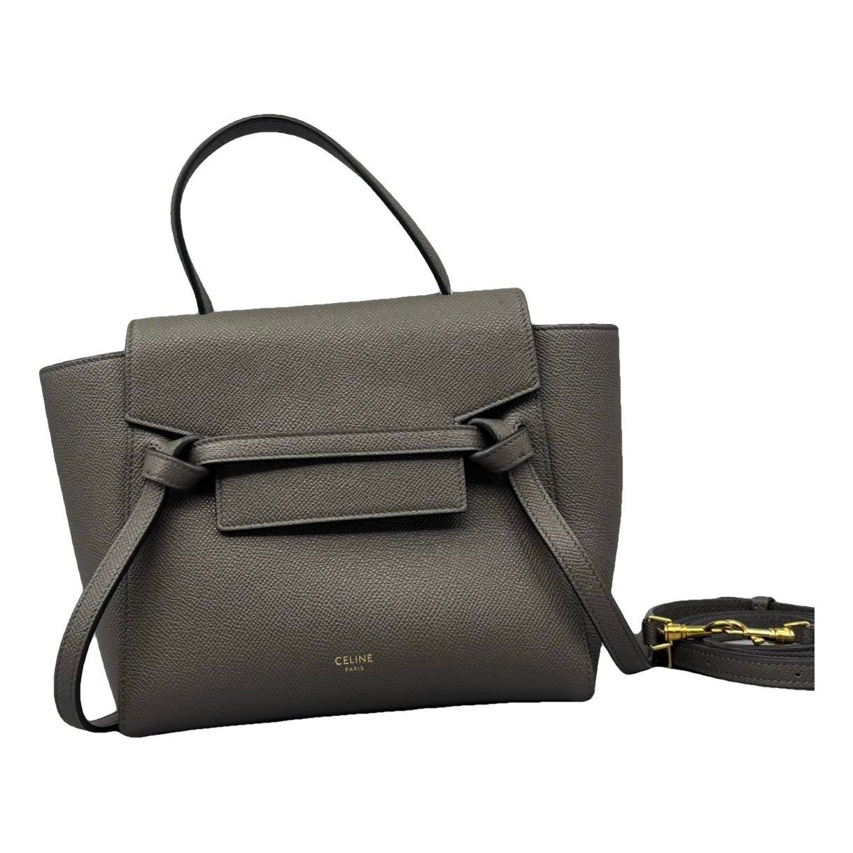 Belt leather handbag