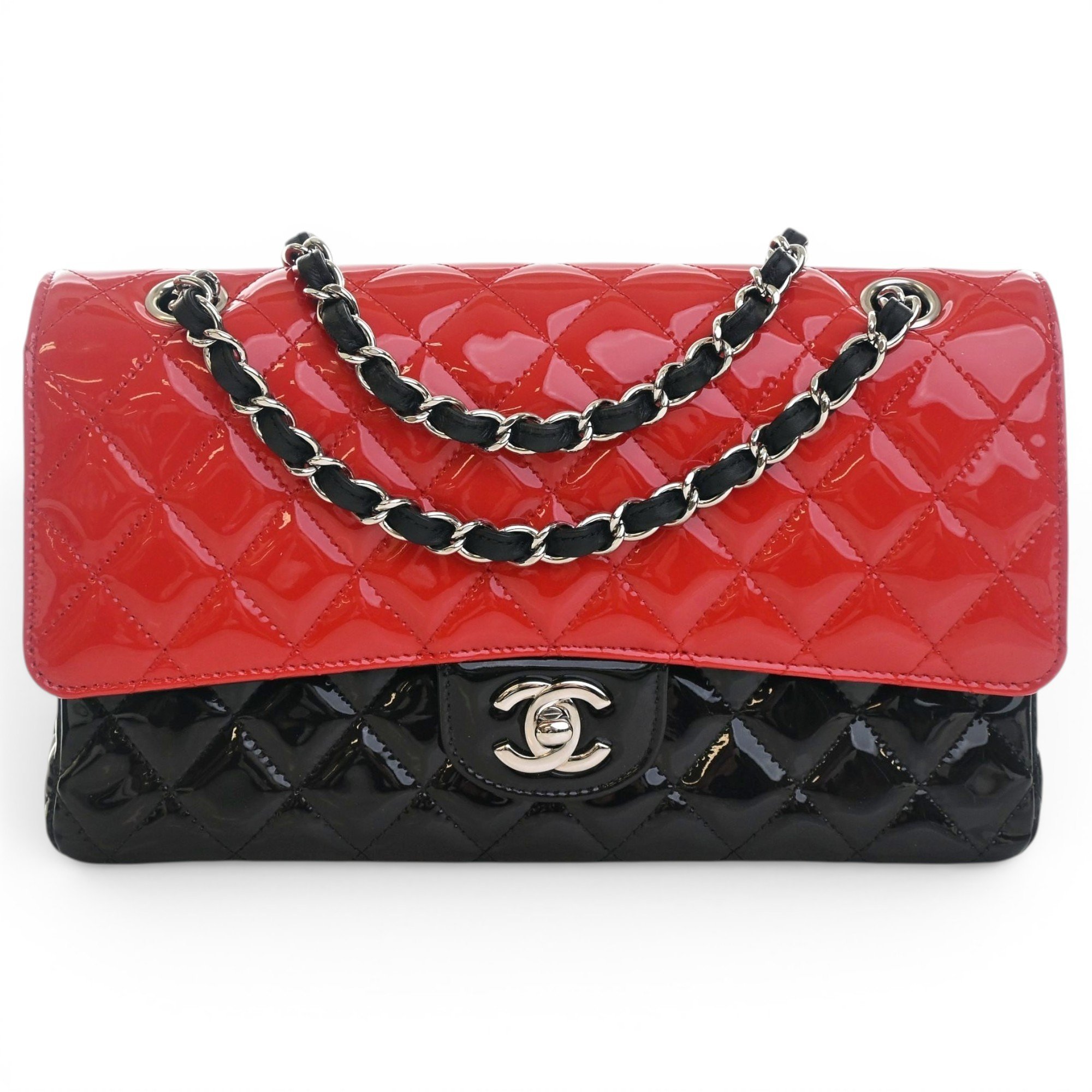 Patent leather crossbody bag