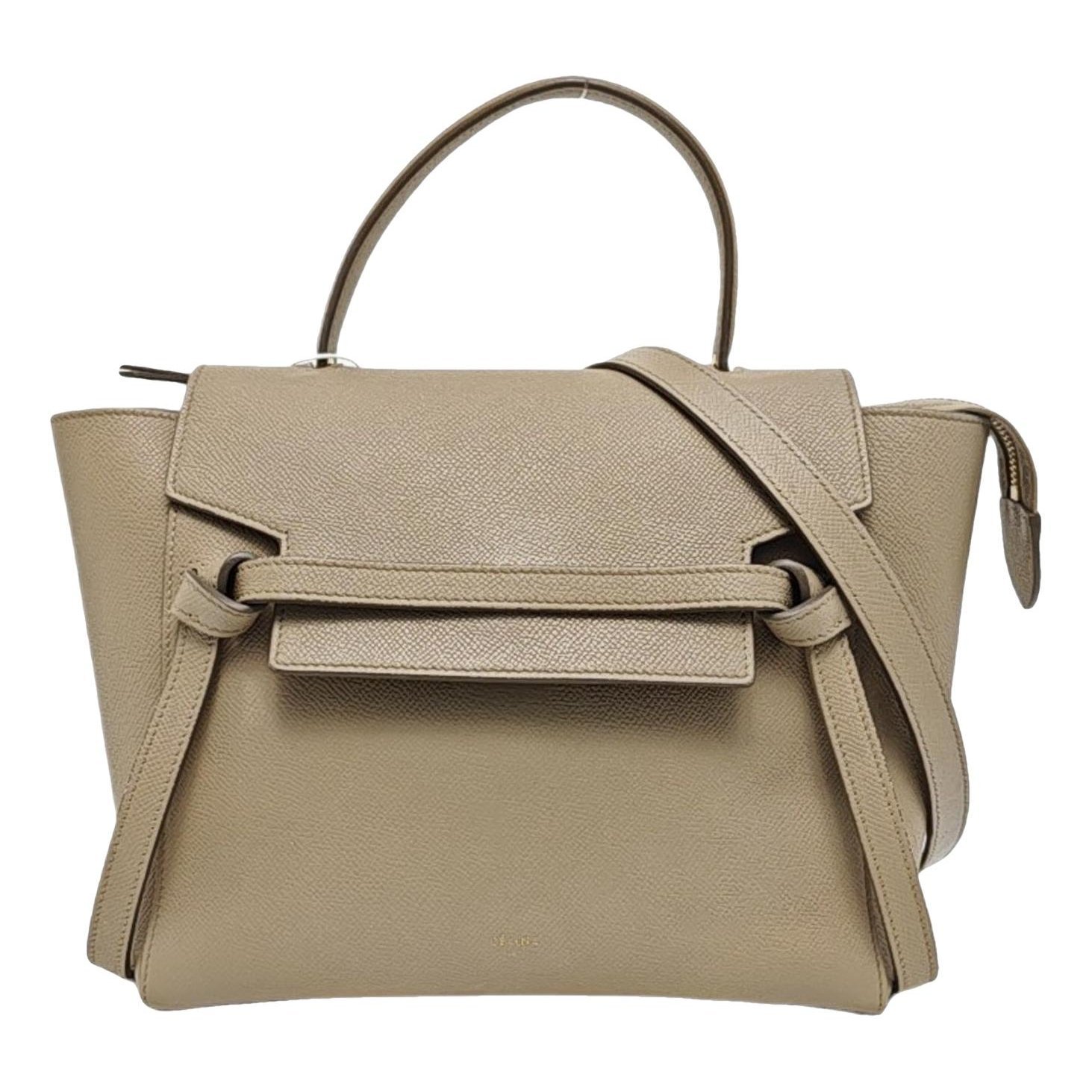 Belt leather handbag