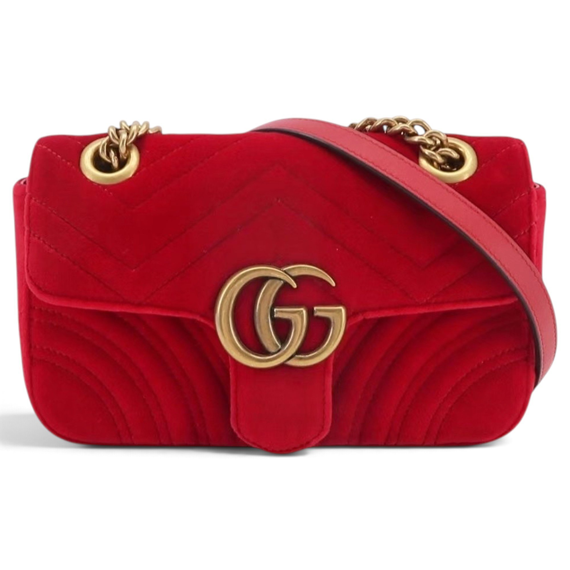 Marmont velvet crossbody bag