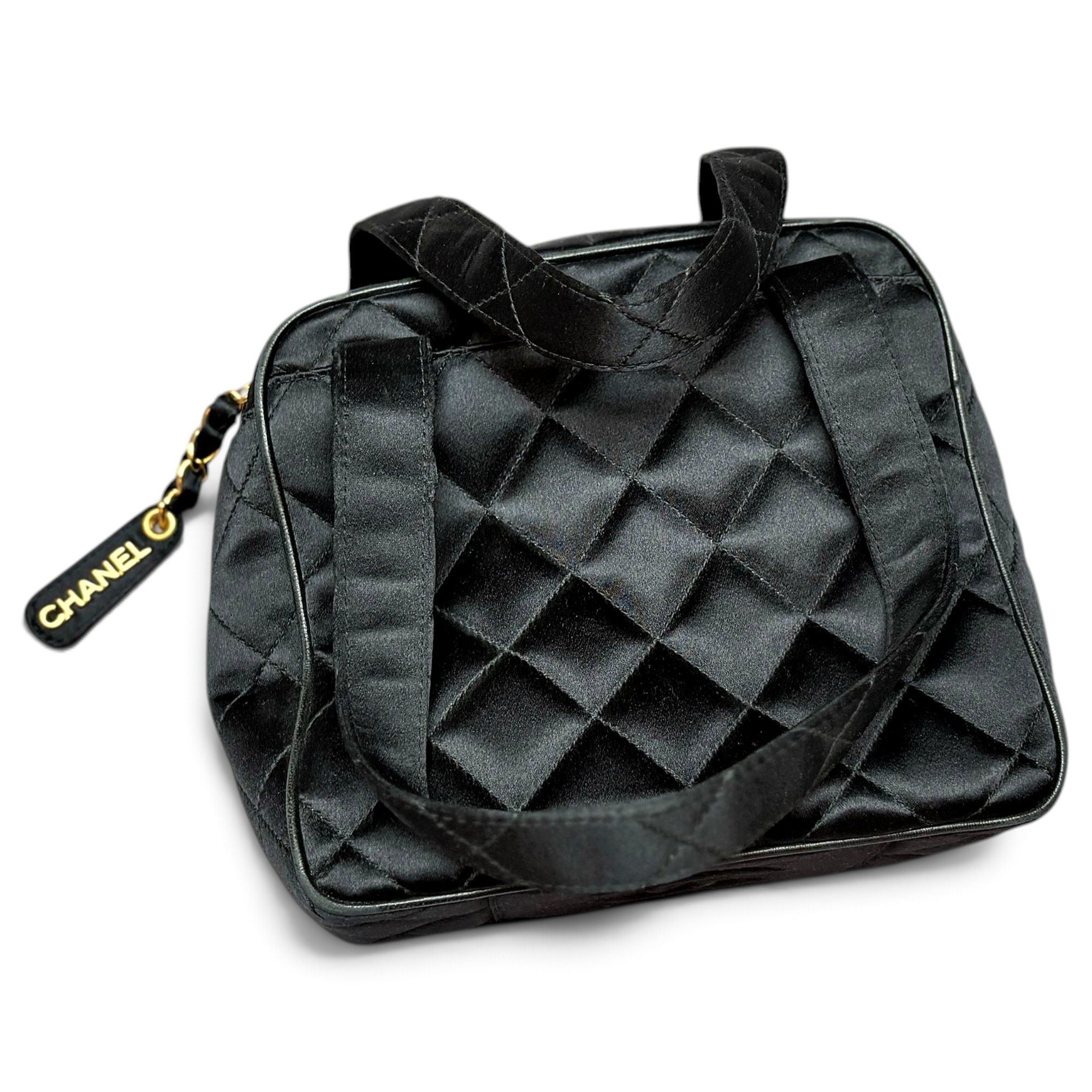 Leather bowling bag