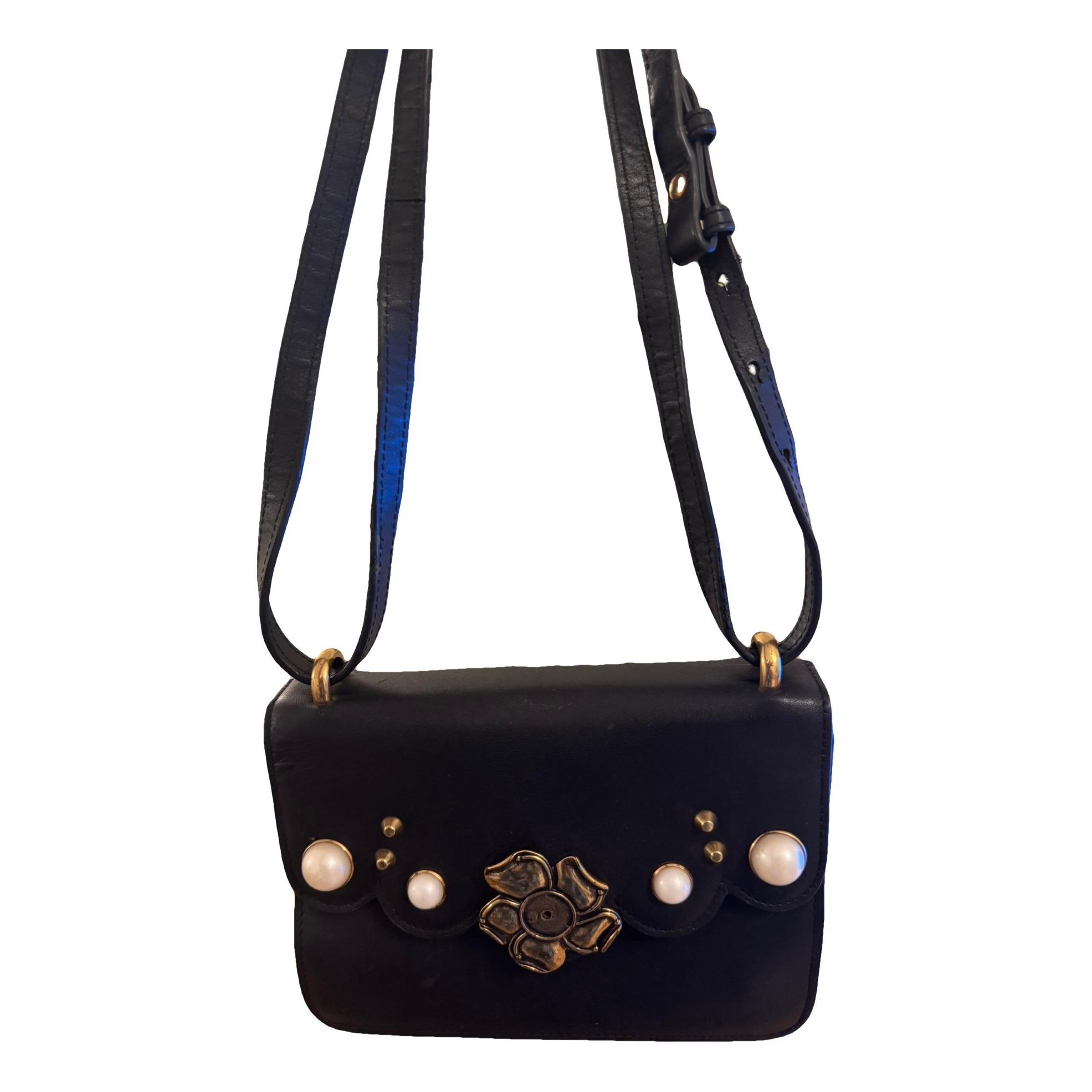 Broadway leather clutch bag