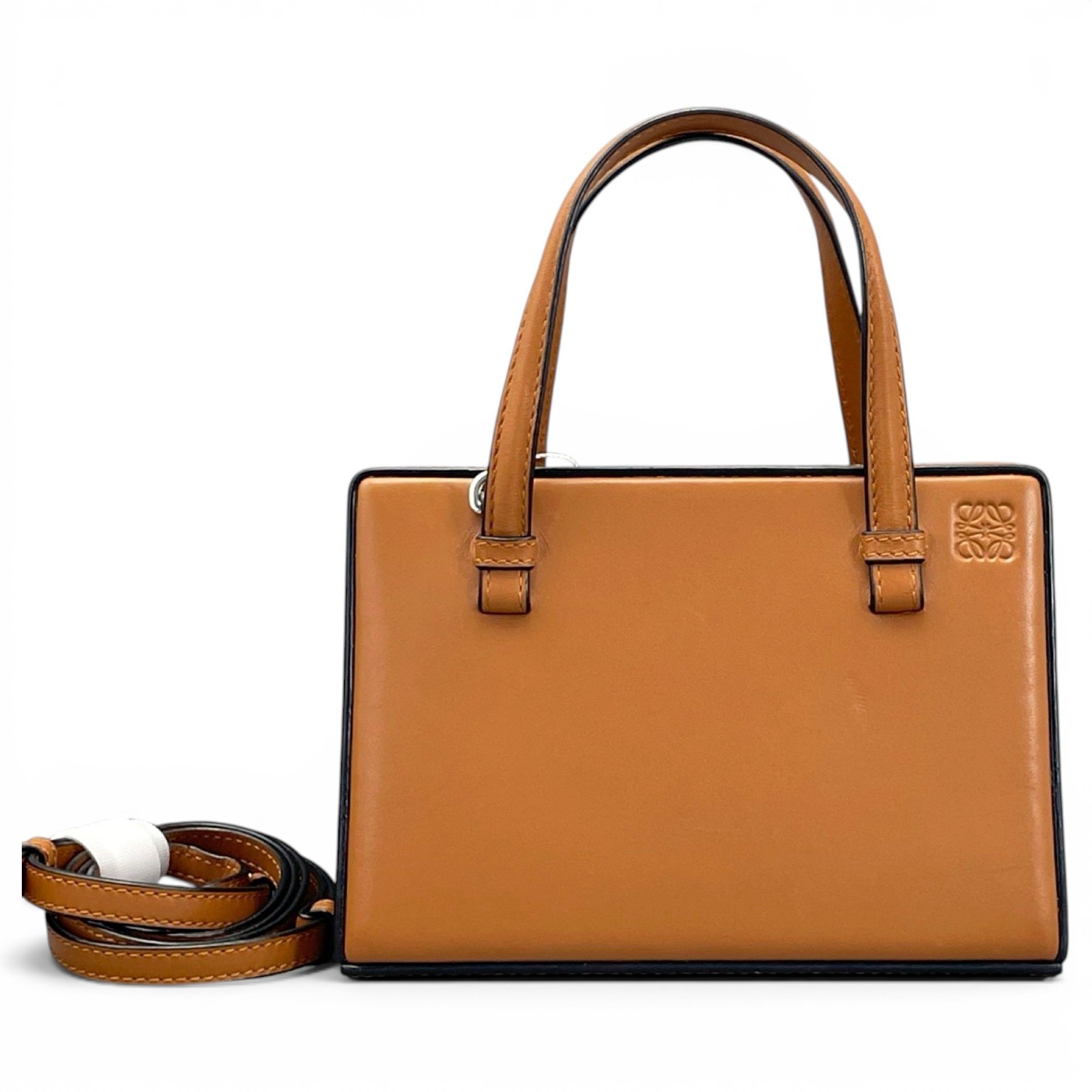 Postal leather handbag