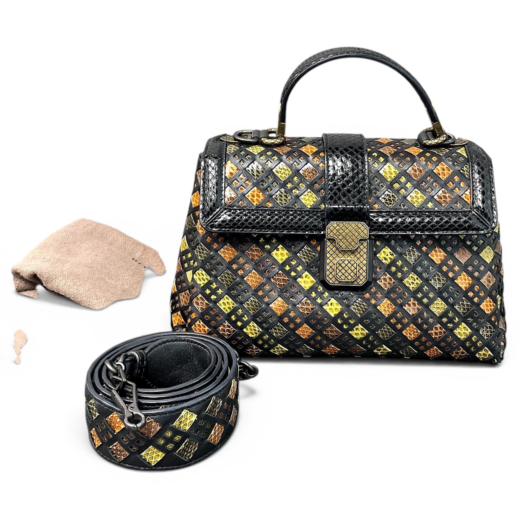Bottega Veneta Piazza leather handbag