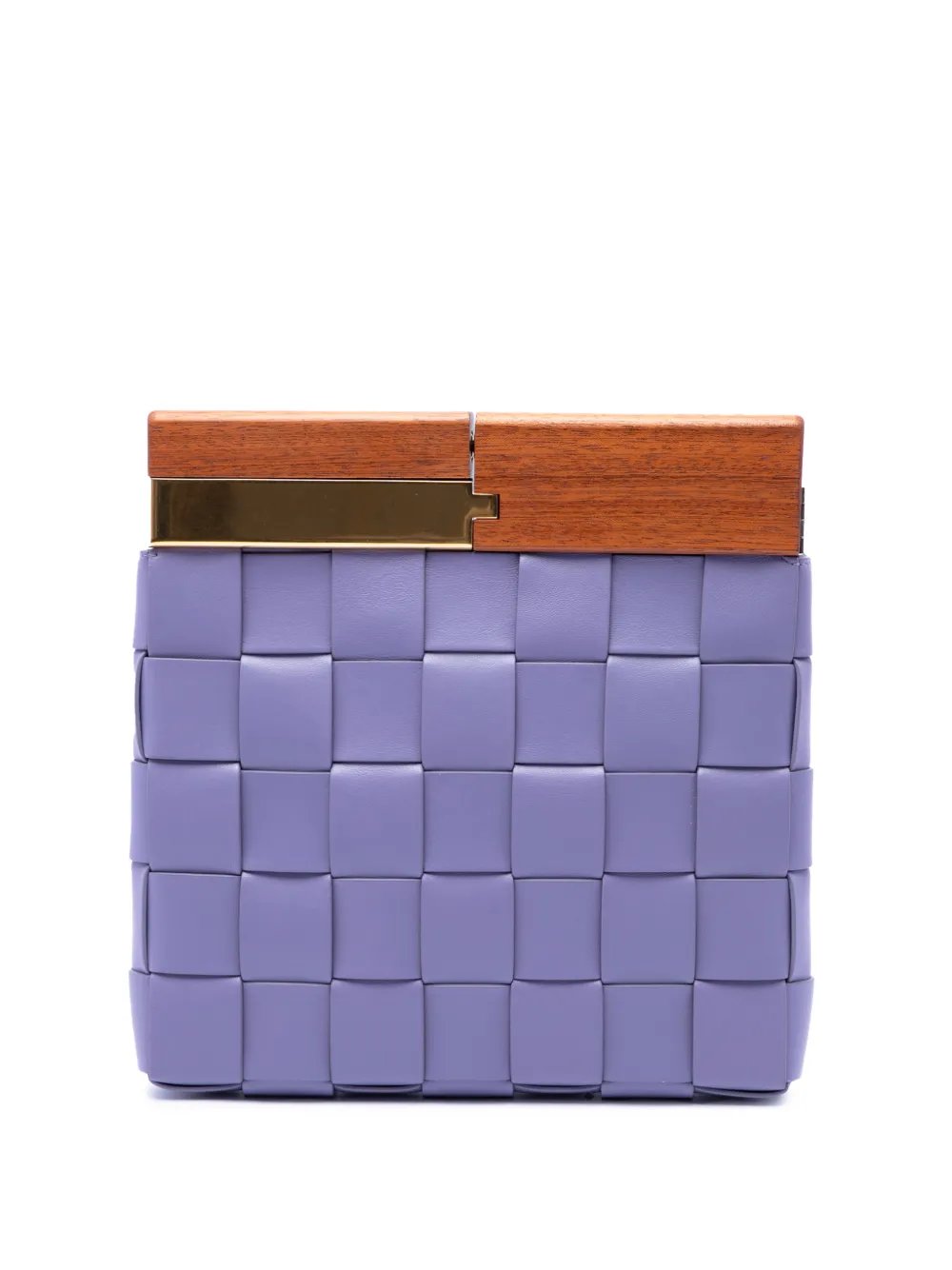 2012-2026 Lambskin Maxi Intrecciato The Snap clutch bag