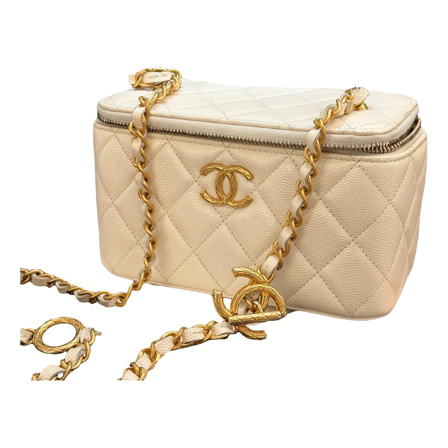Vanity leather handbag