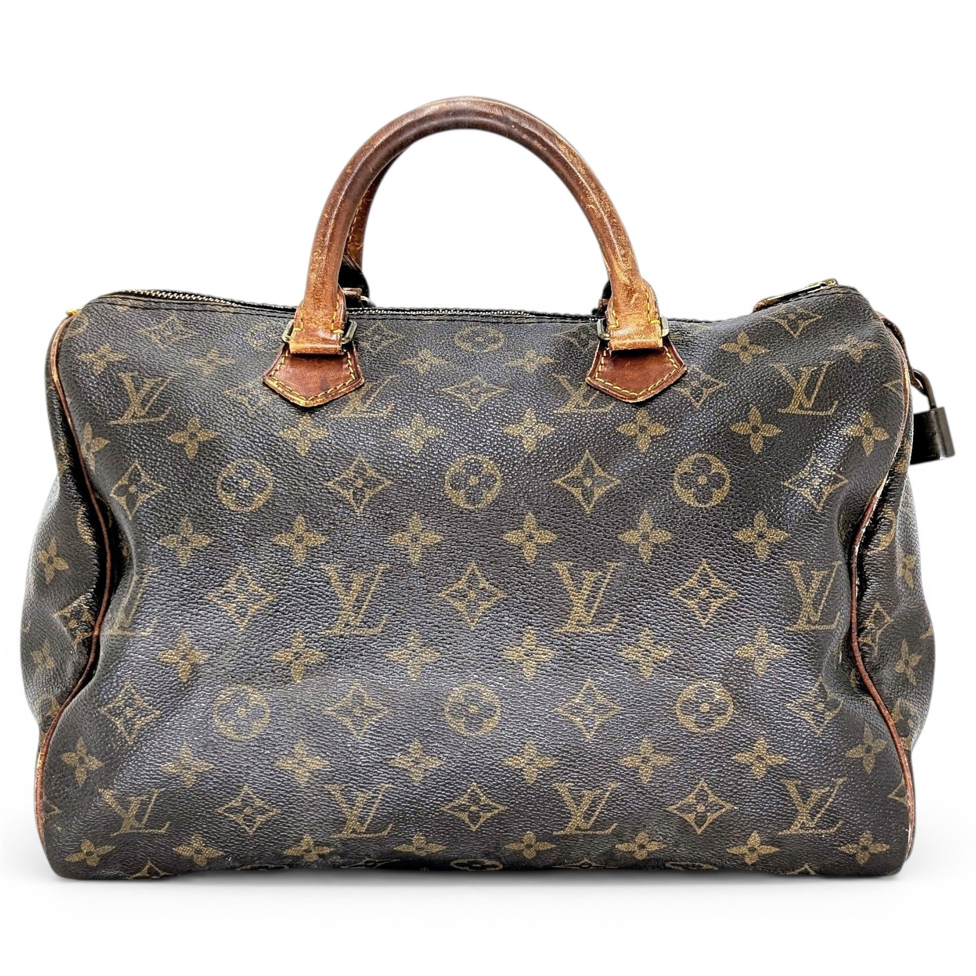 Speedy leather handbag