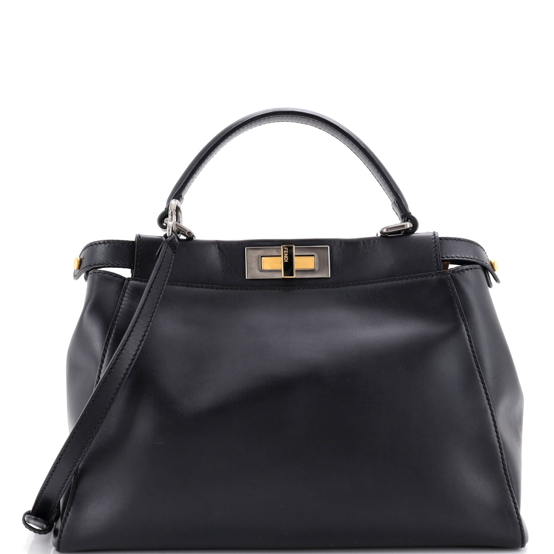 Peekaboo Bag Rigid Leather Regular