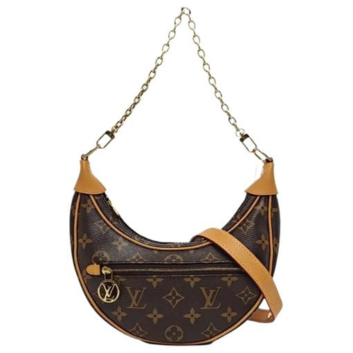 Loop leather crossbody bag