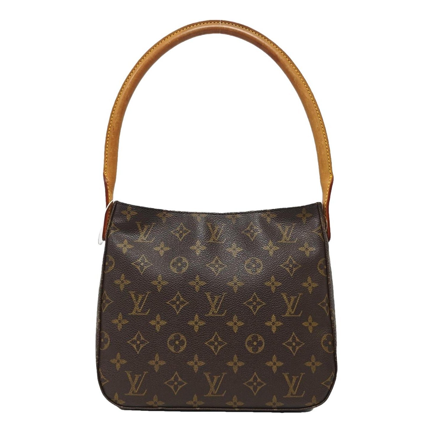Looping leather handbag