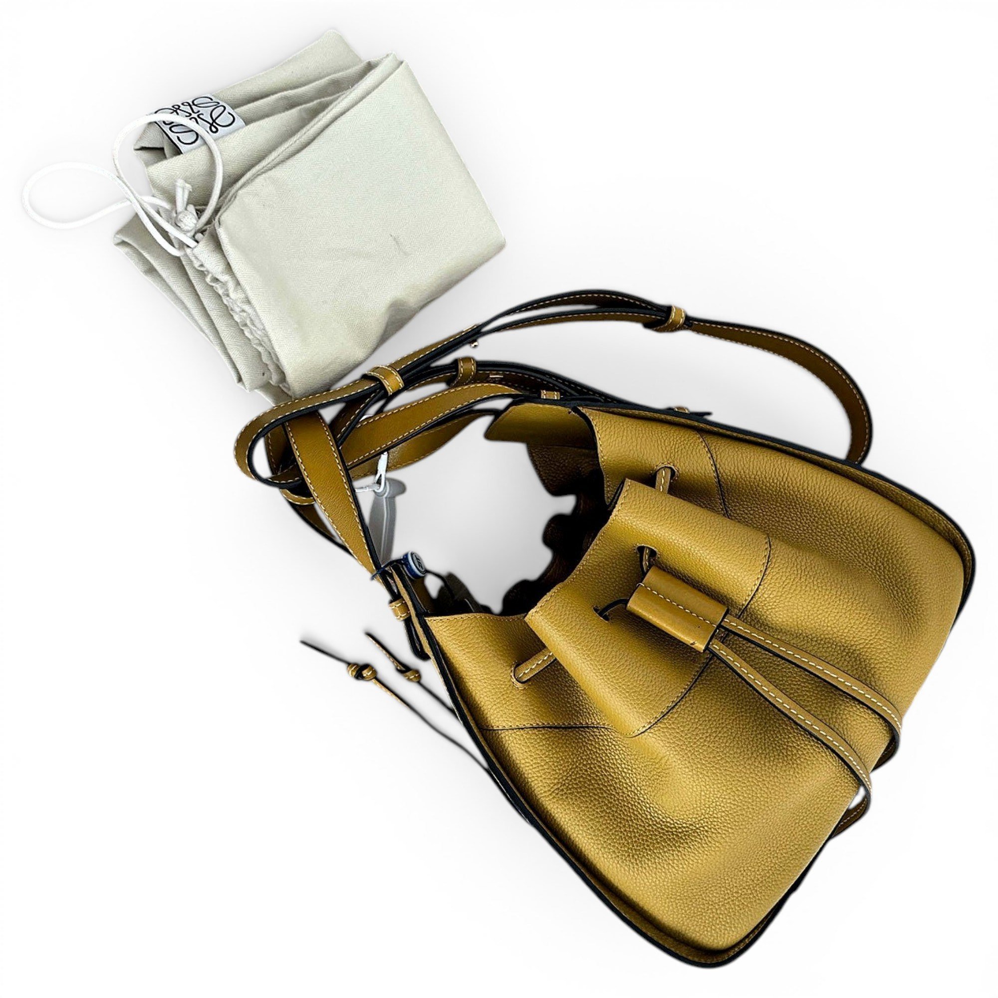 Hammock leather handbag