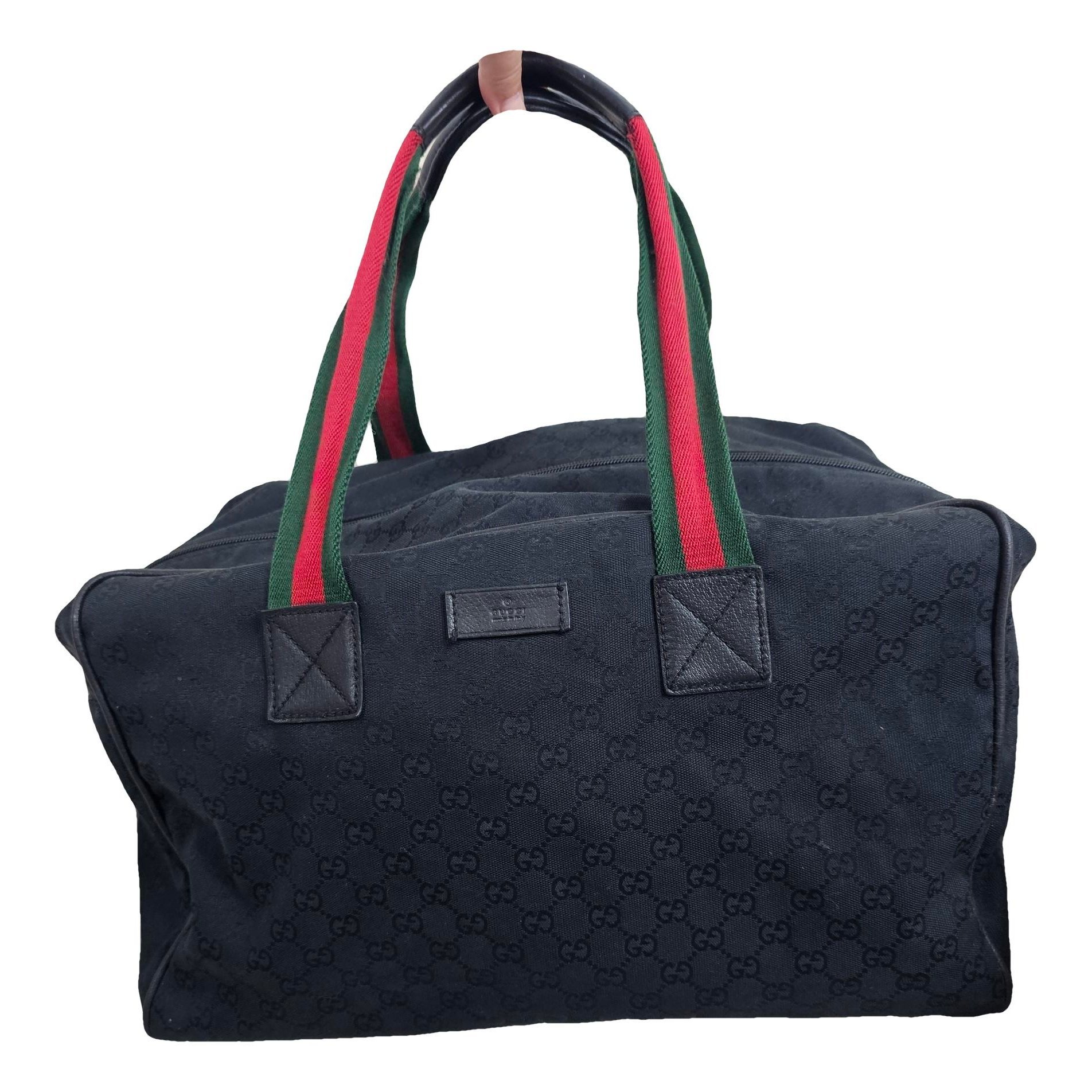 Leather travel bag