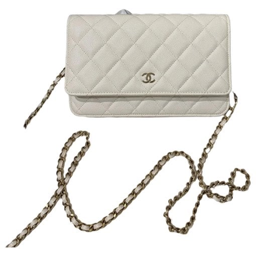 Wallet On Chain leather crossbody bag