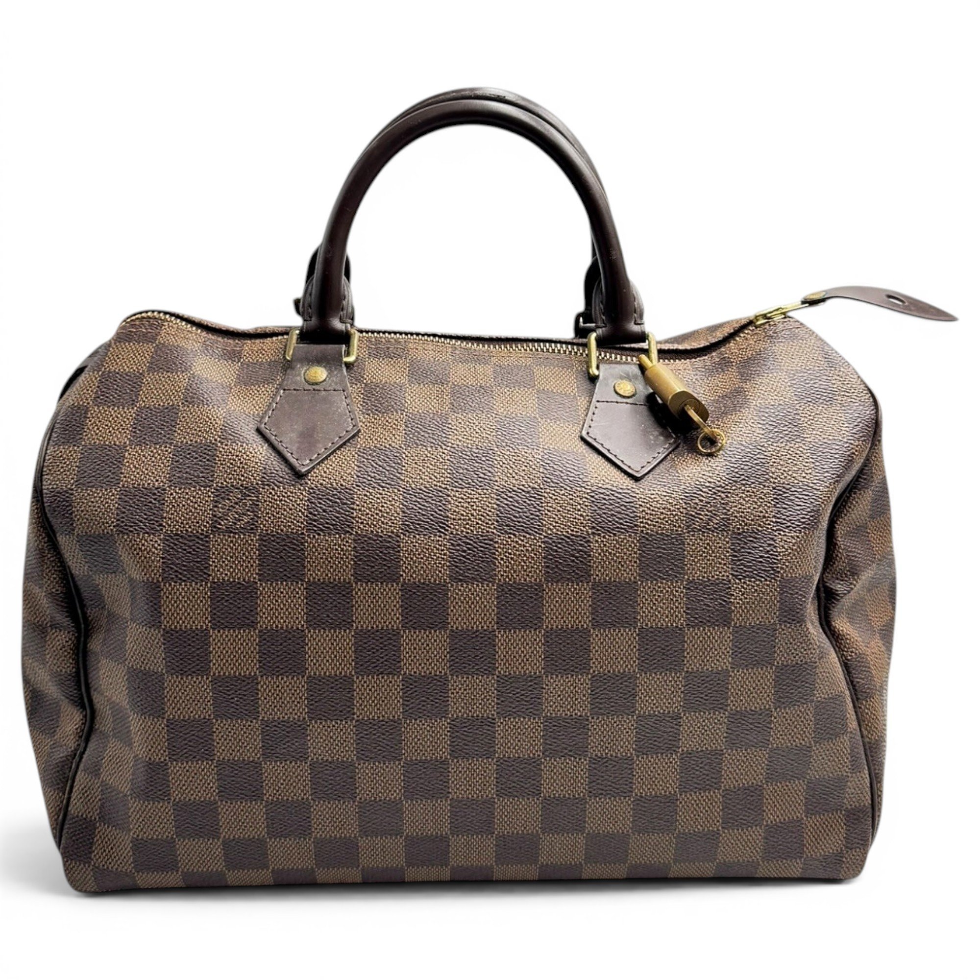 Speedy leather handbag