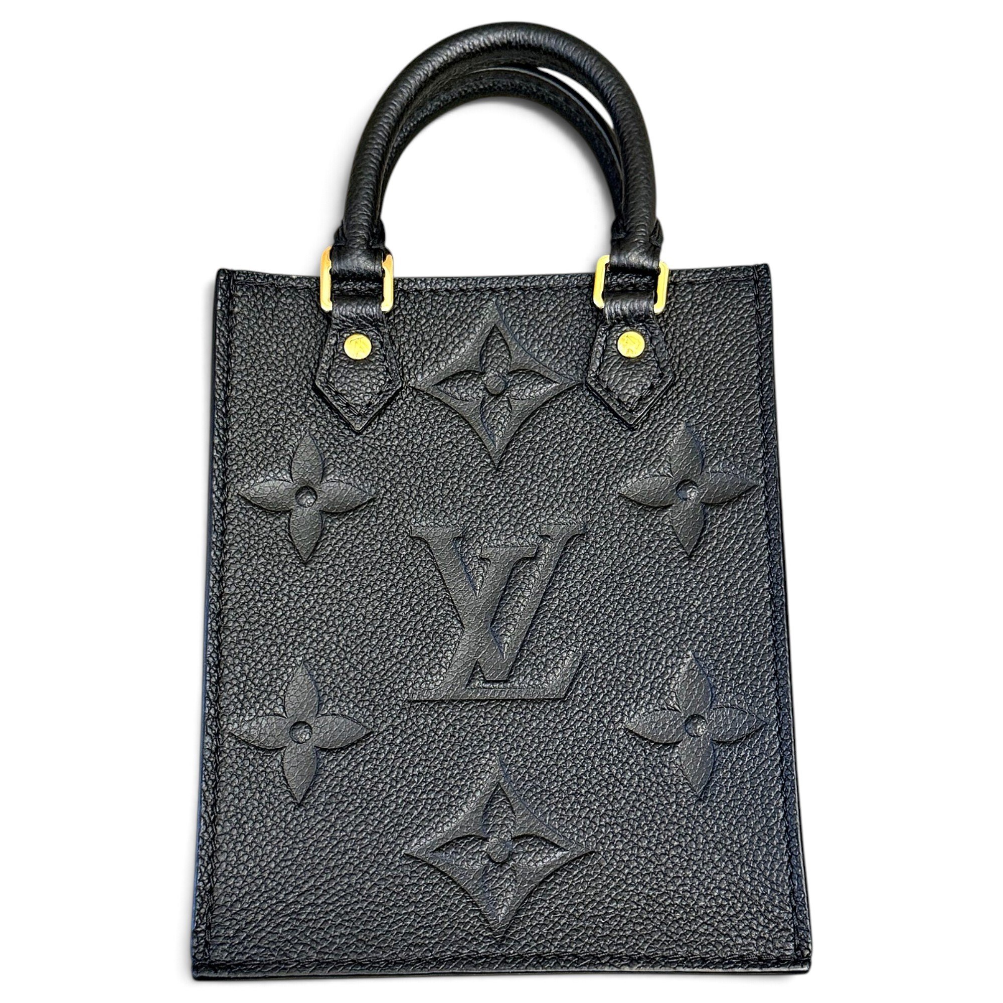 Plat leather tote