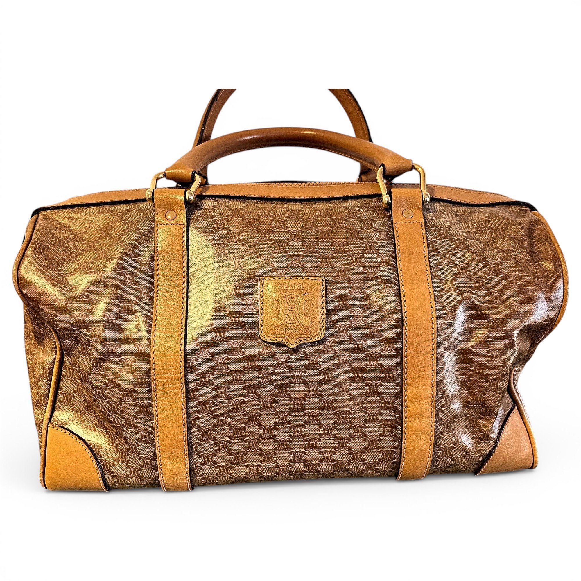 Patent leather handbag