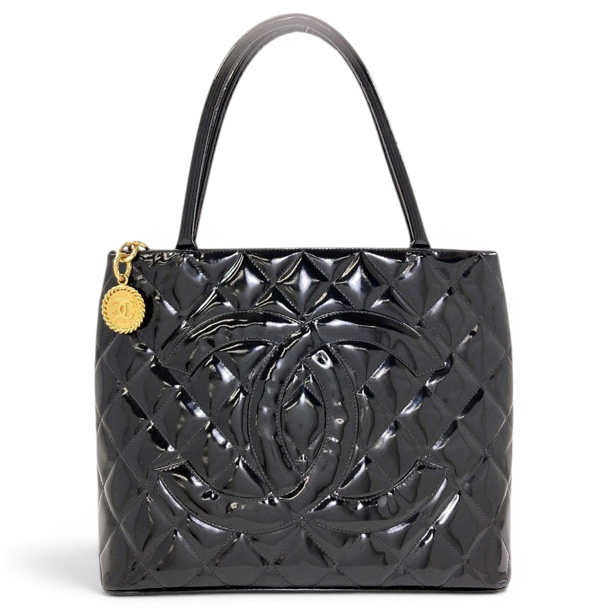 2.55 patent leather tote