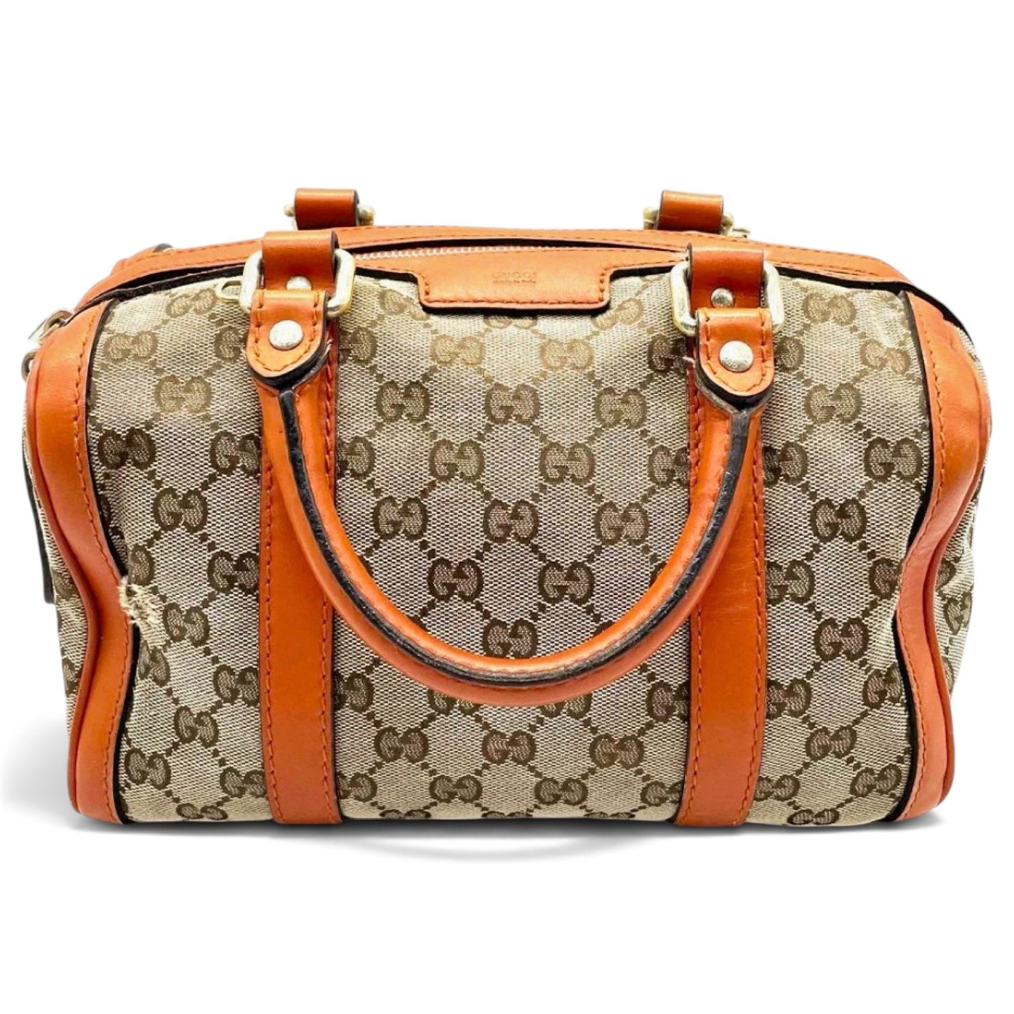 Boston leather bowling bag
