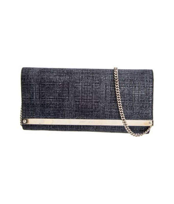 Jimmy Choo Choo Denim Clutch