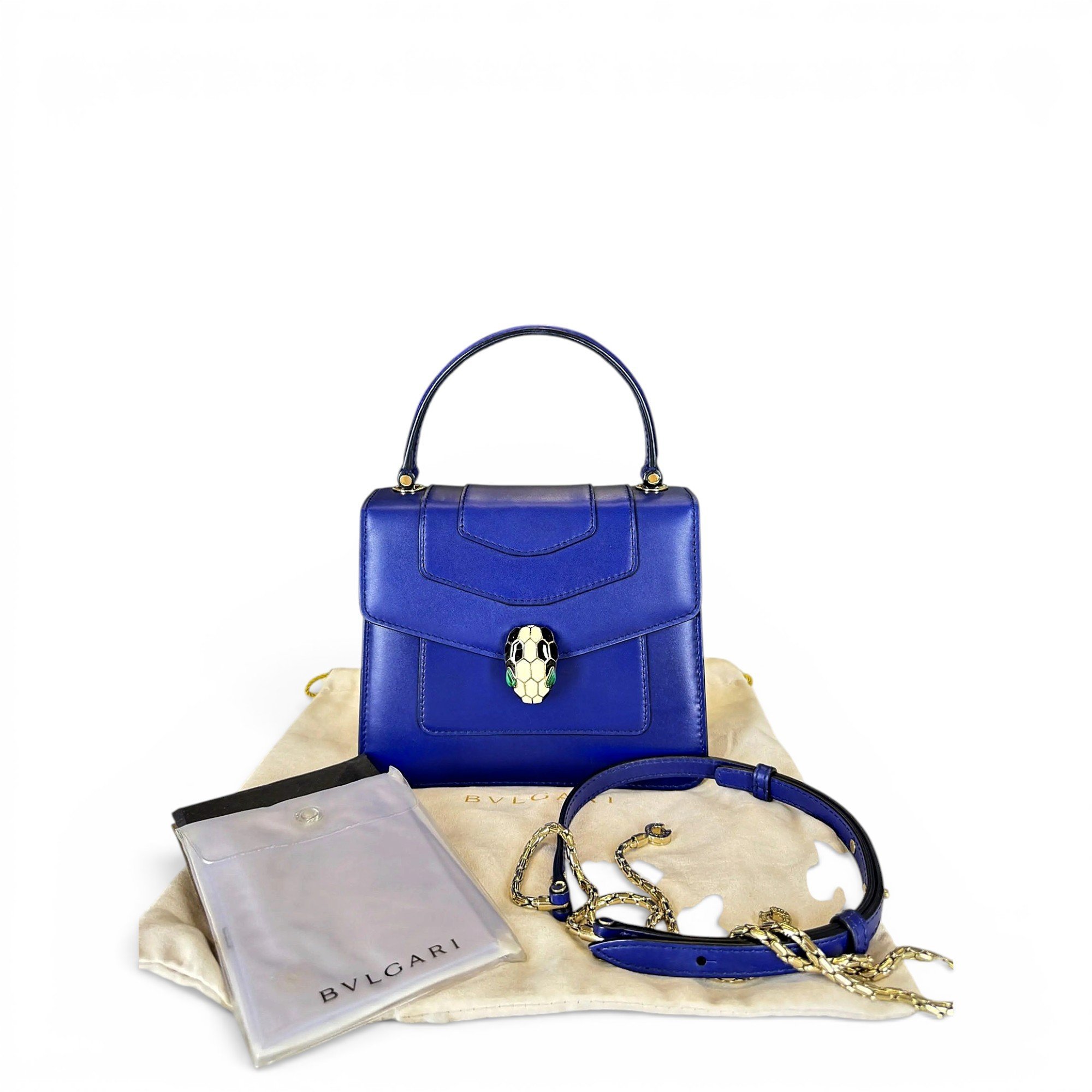 Serpenti leather crossbody bag