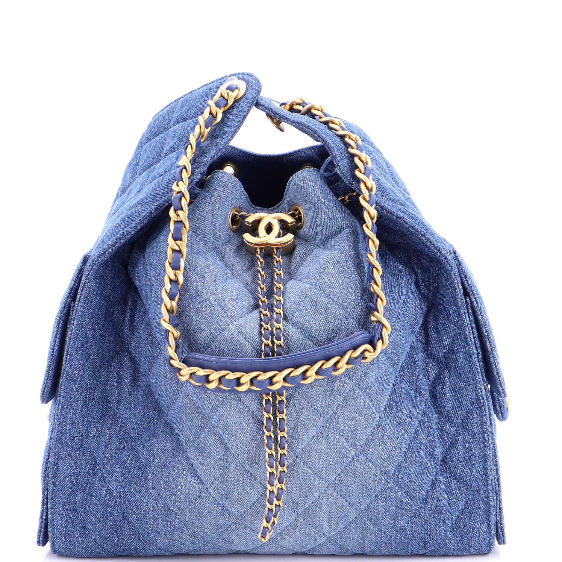 25 Hobo Bag Quilted Denim Medium