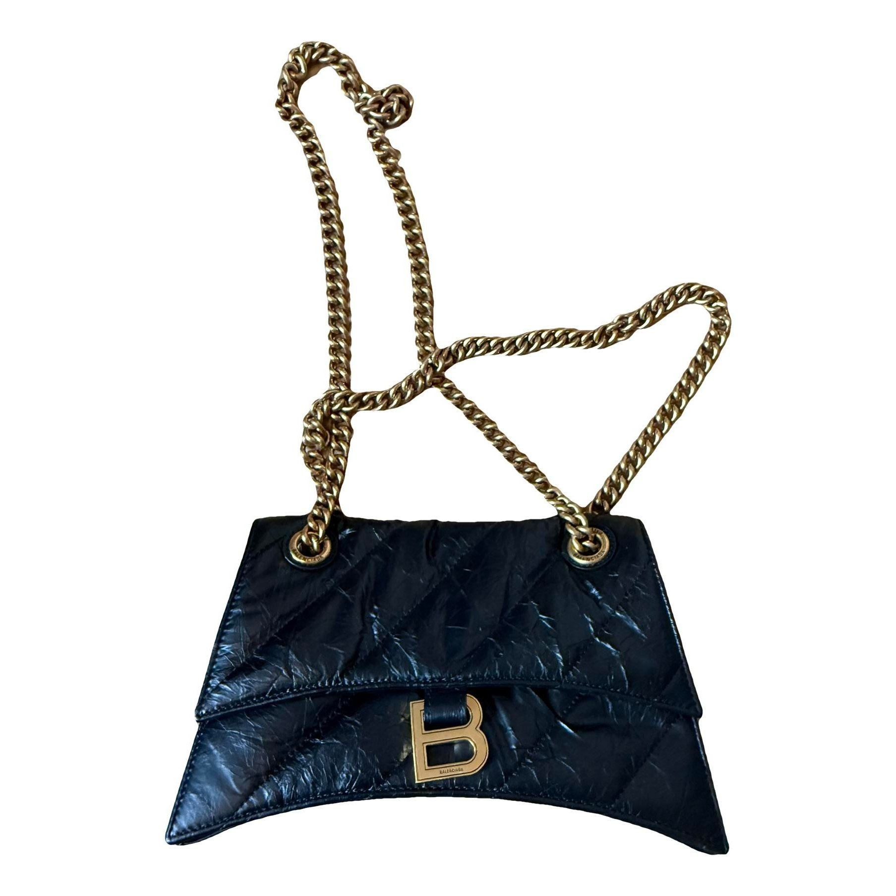Crush leather crossbody bag