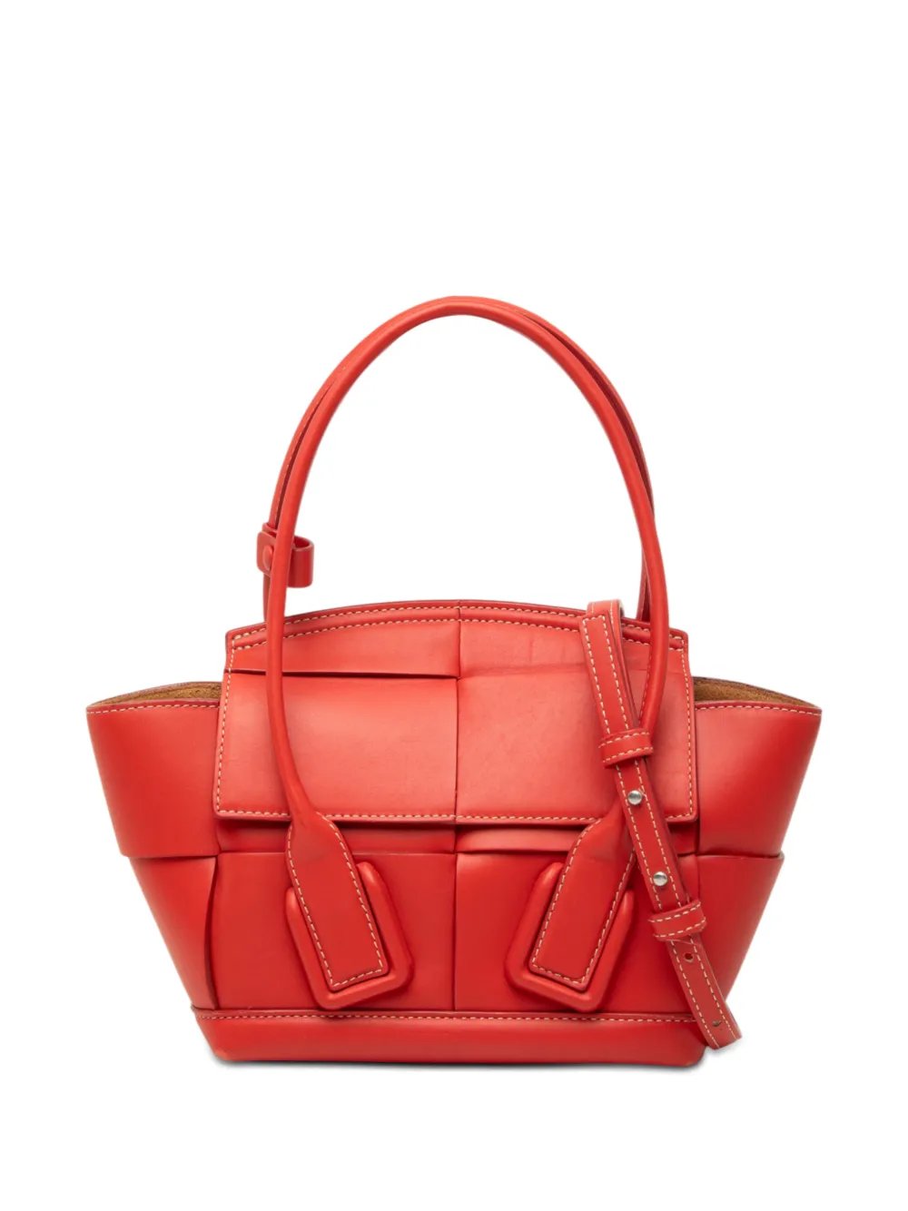 2012-2026 Mini Leather Maxi Intrecciato The Arco Tote satchel