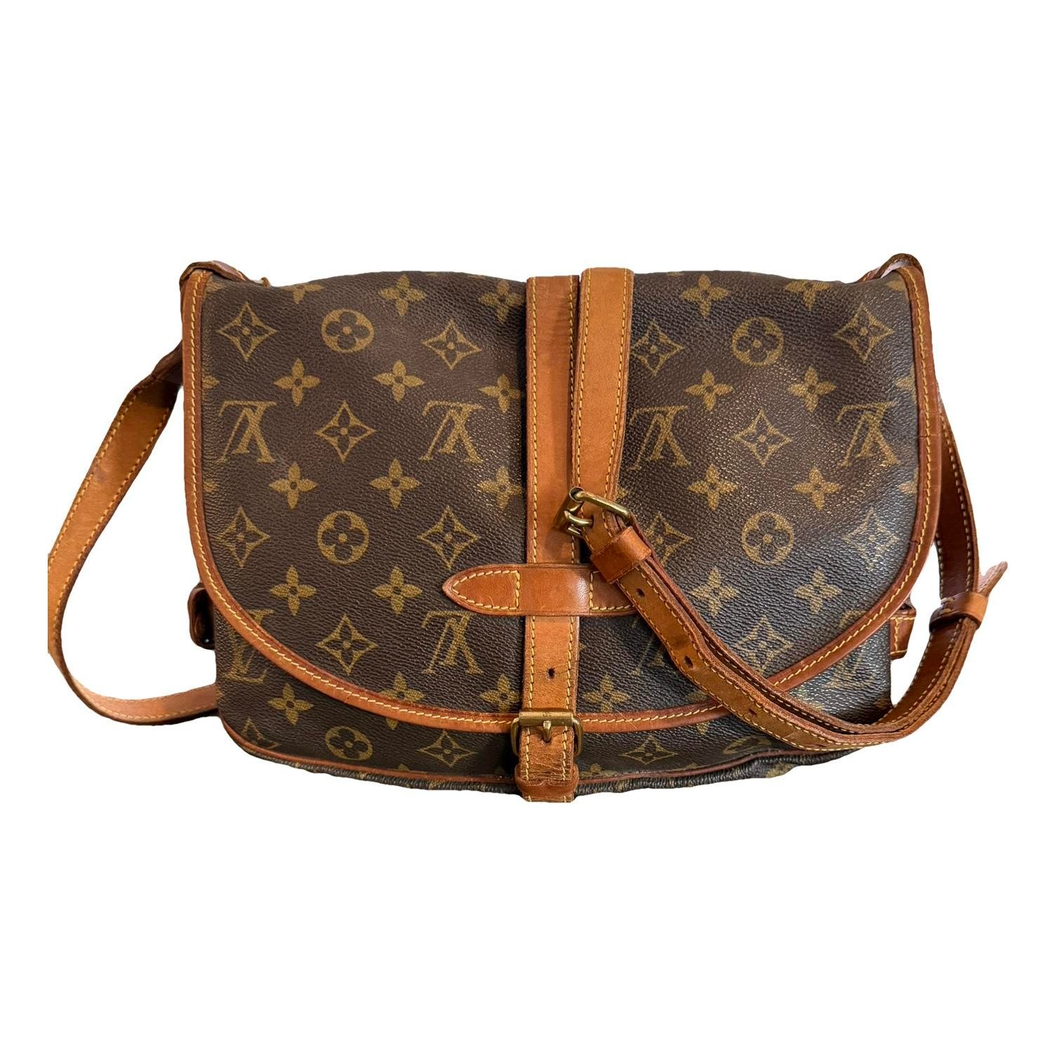 Saumur patent leather crossbody bag