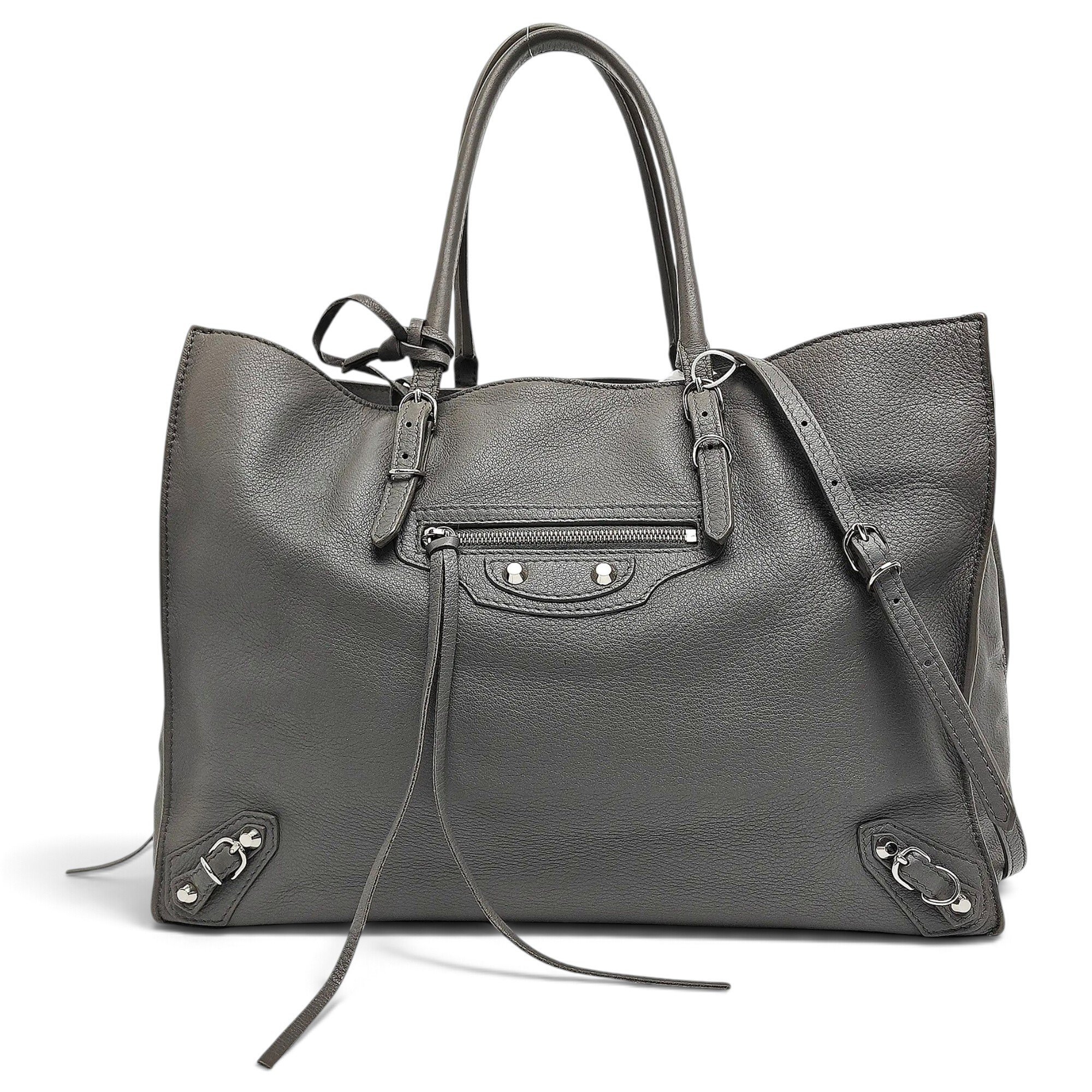 Papier leather handbag