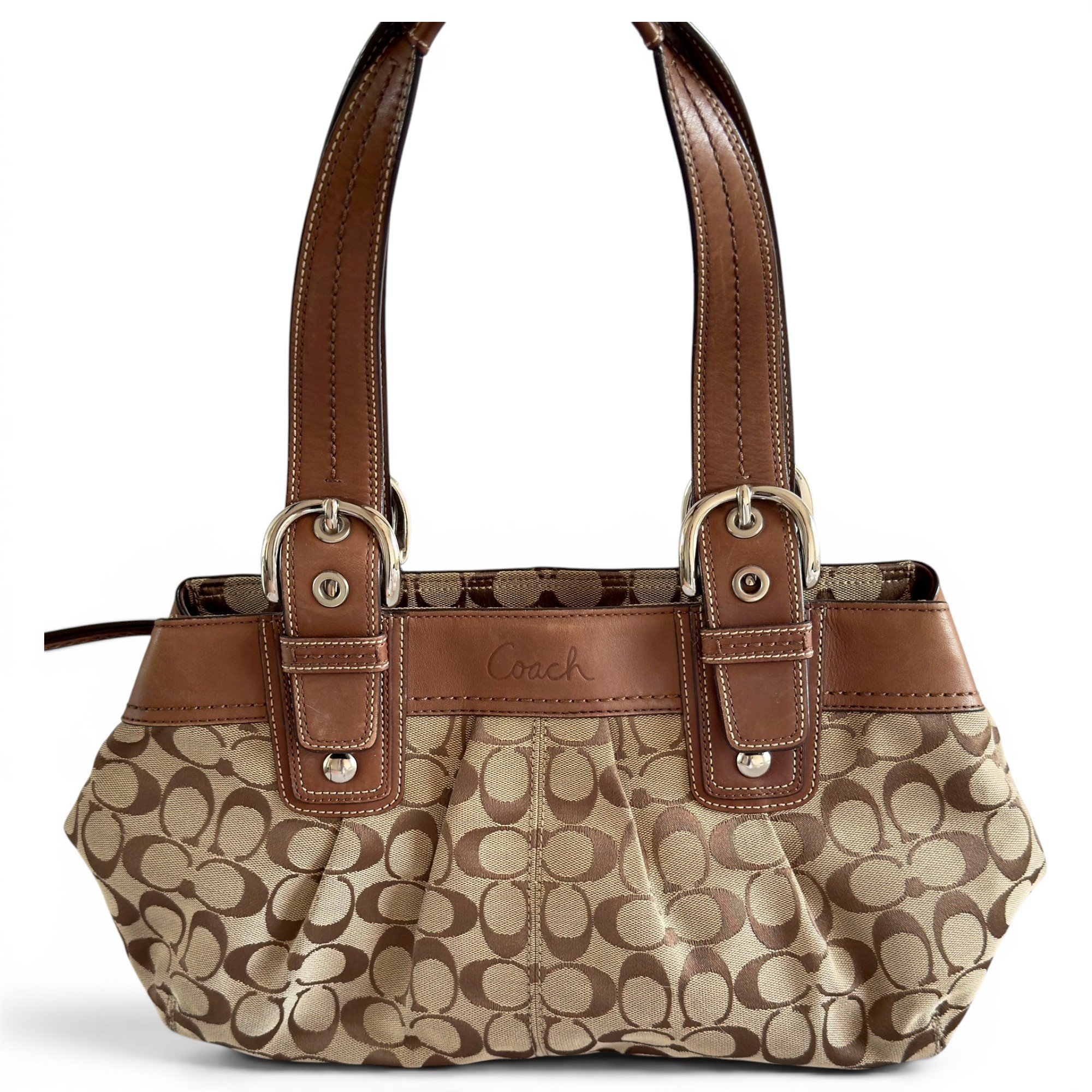 Signature Sufflette cloth handbag