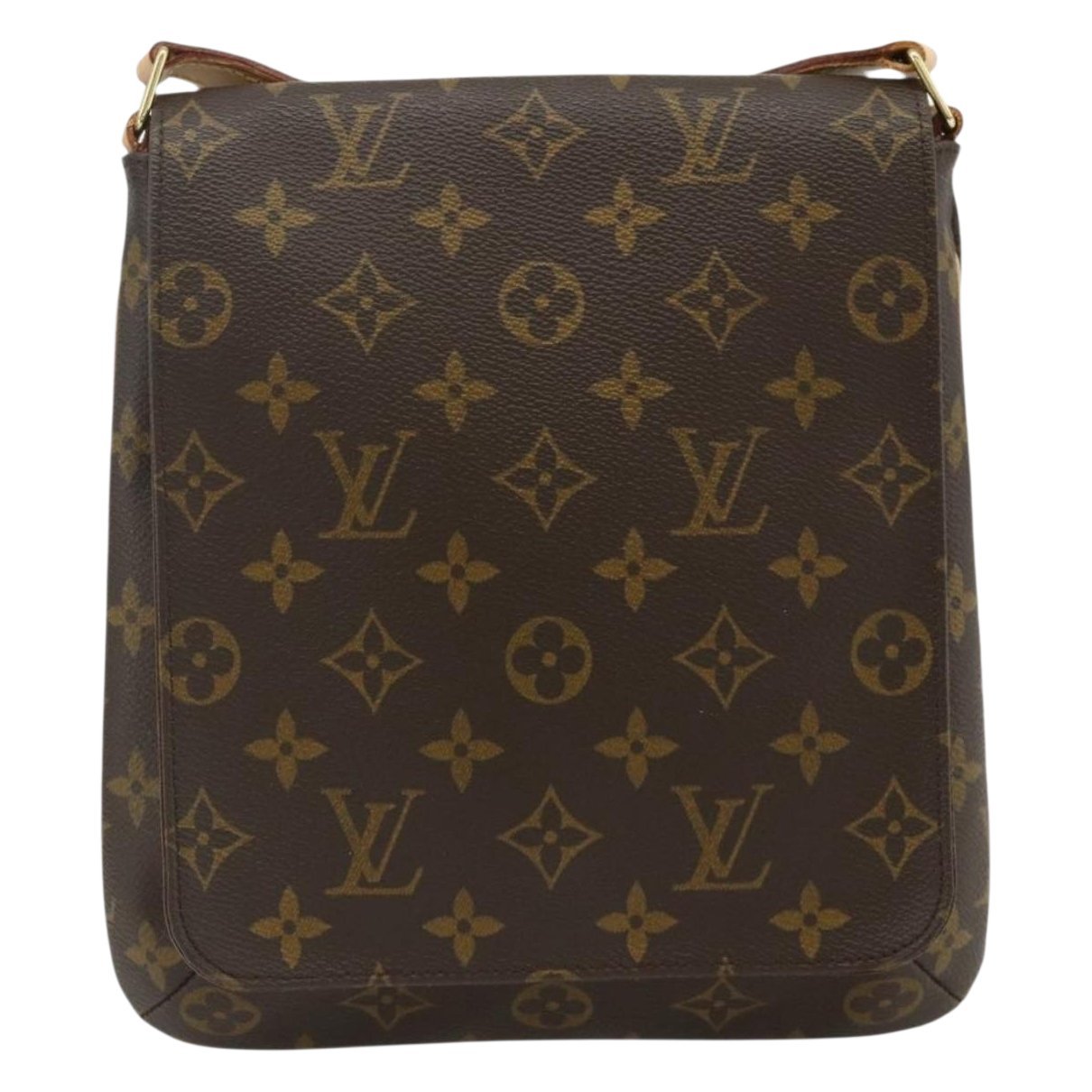 Musette leather handbag