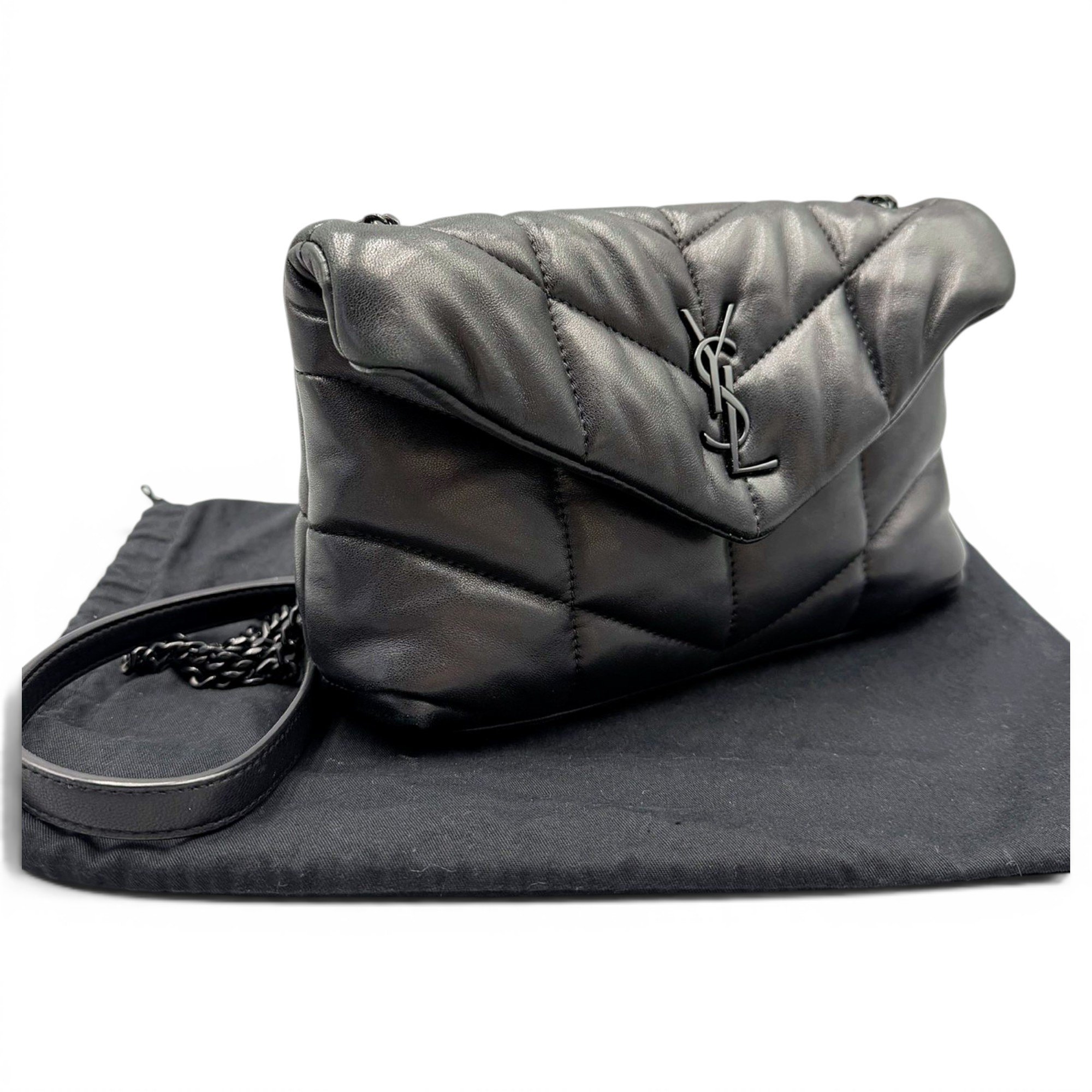 Loulou Puffer leather crossbody bag