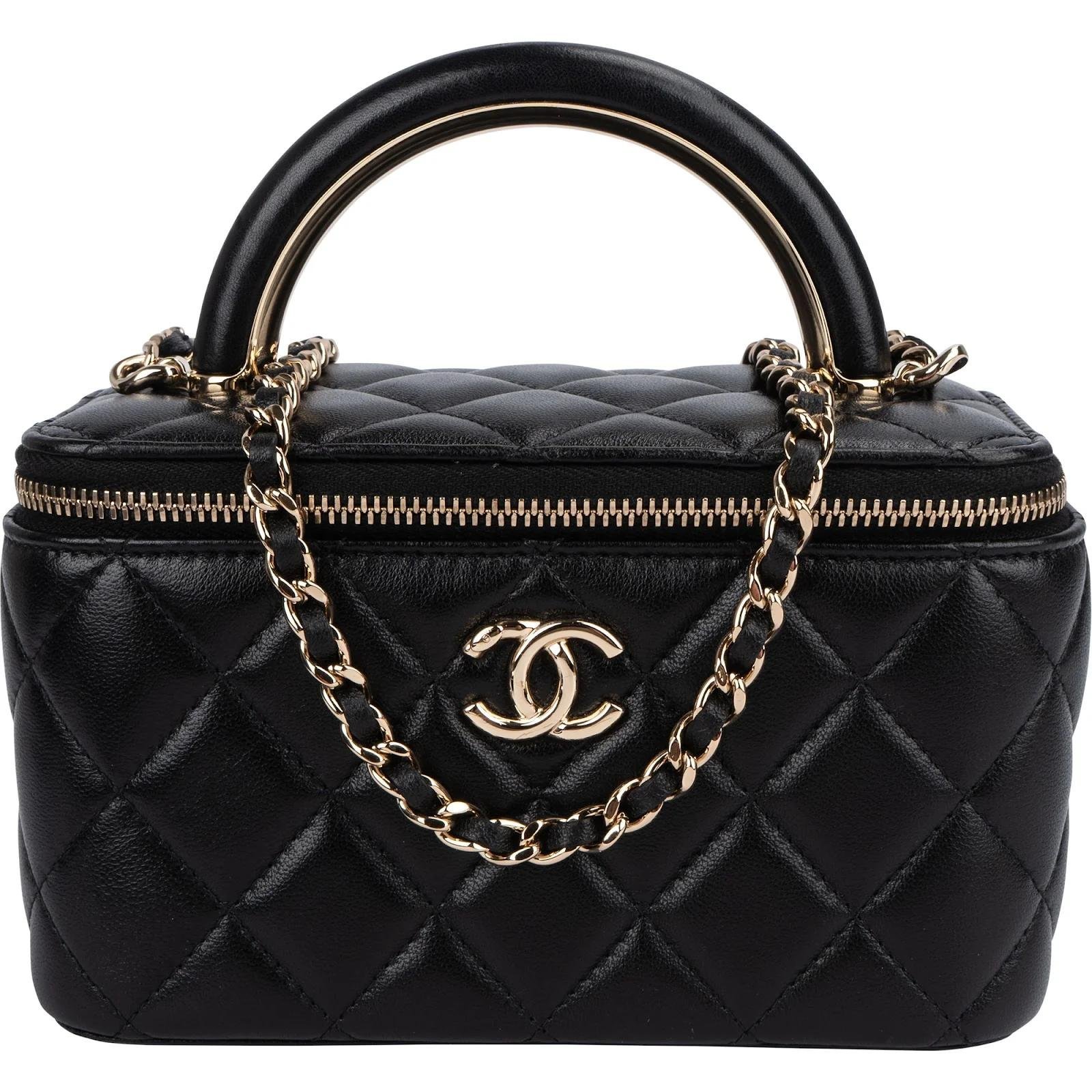 Vanity leather handbag