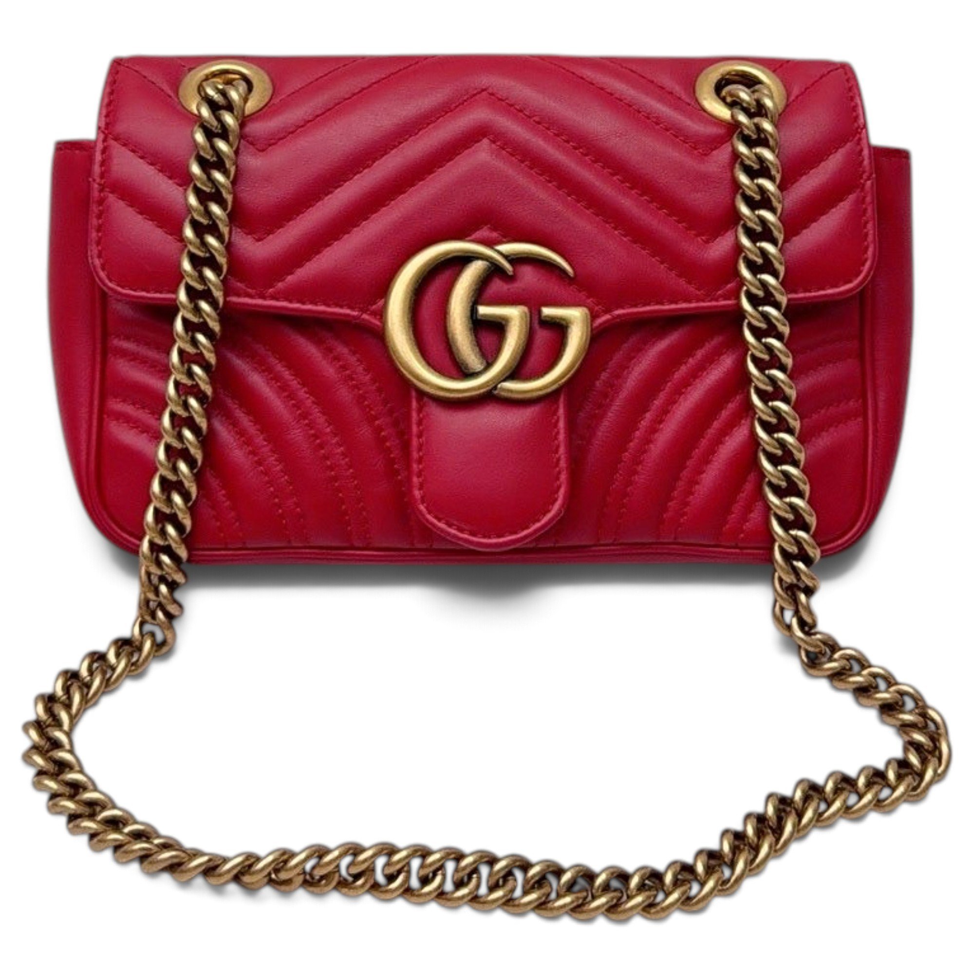 GG Marmont Flap leather crossbody bag