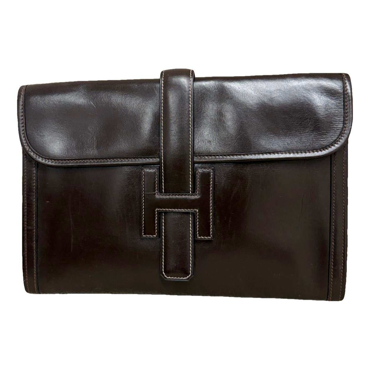 Hermes Natural Box Calf Leather Handbag