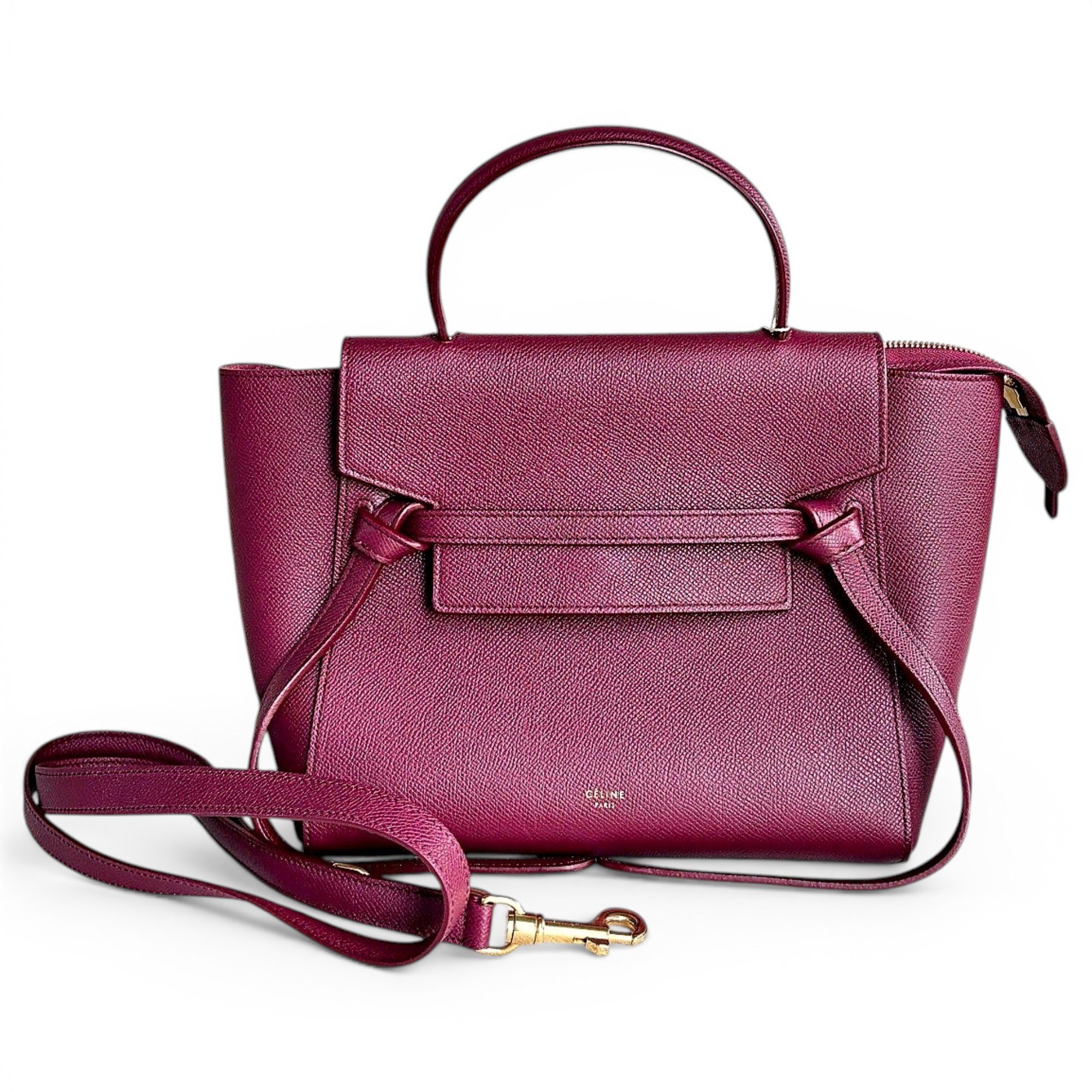 Belt leather handbag