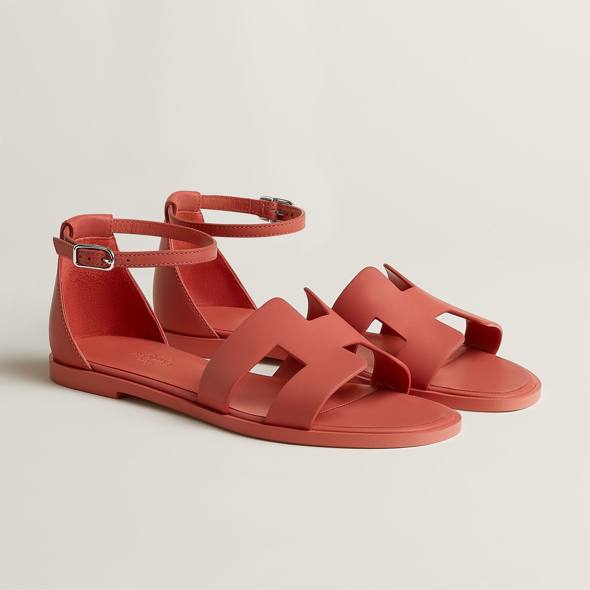 Hermès Santorini sandal Rouge Tomette | BagUSeek