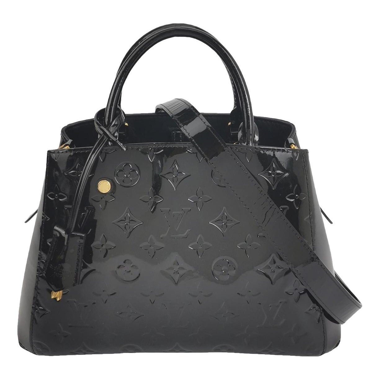 Patent leather handbag