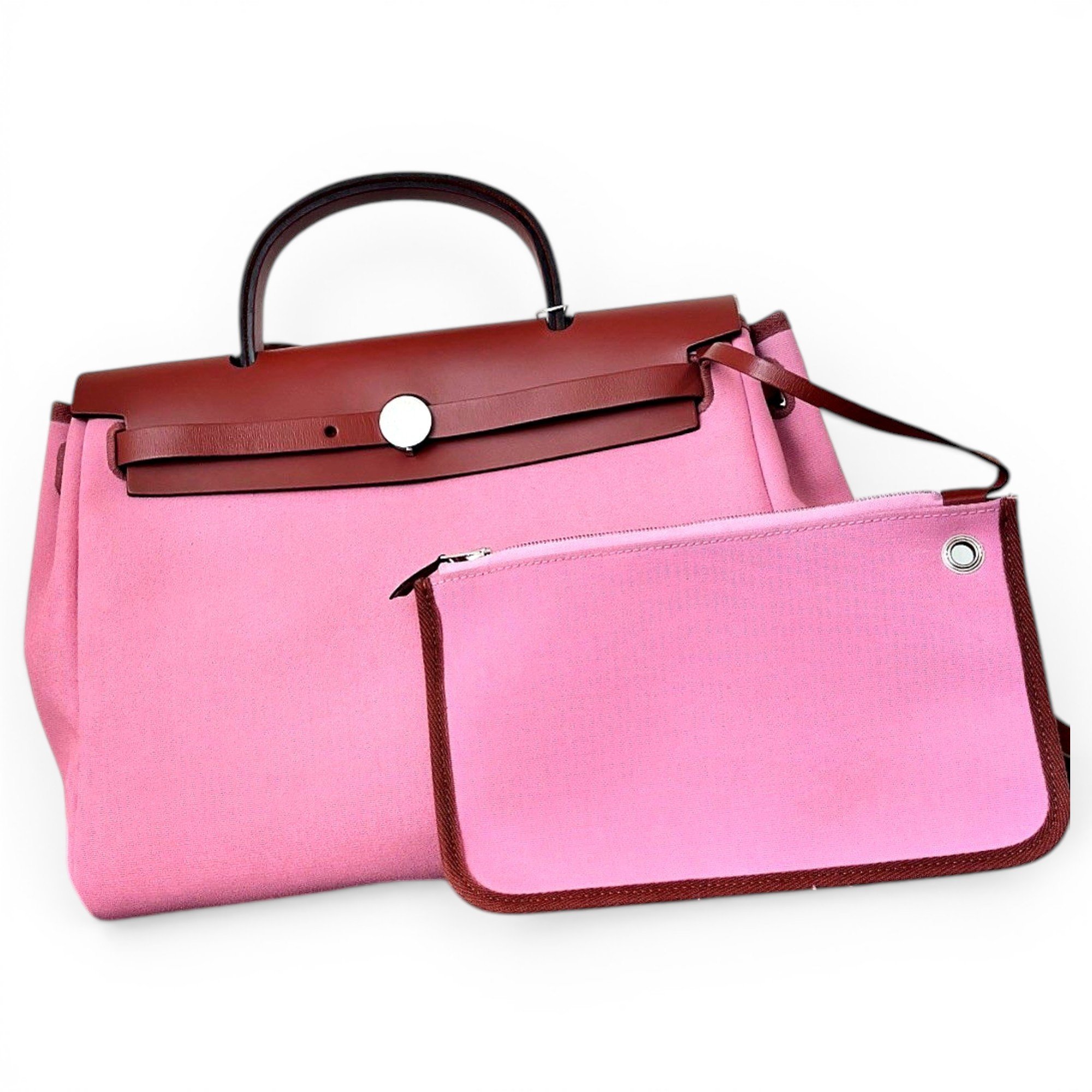 Hermes Herbag Handbag Pink