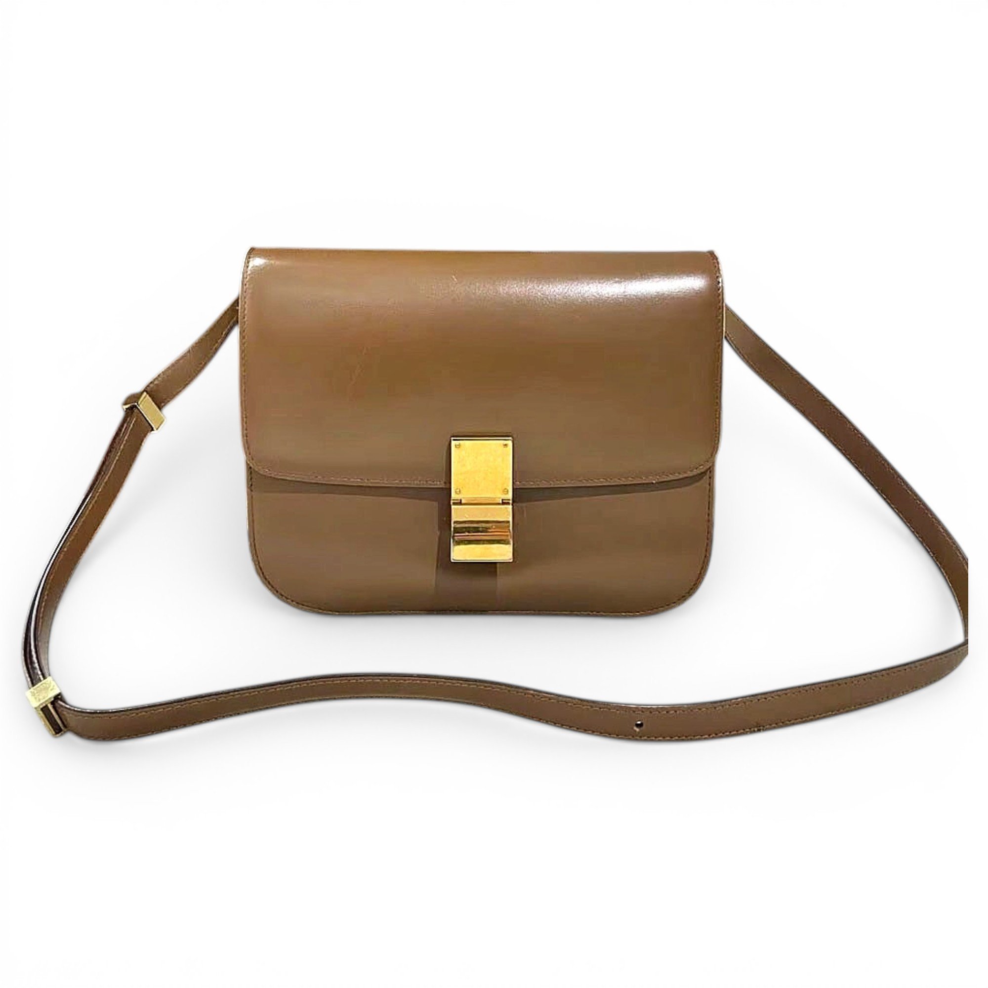 Classic leather crossbody bag